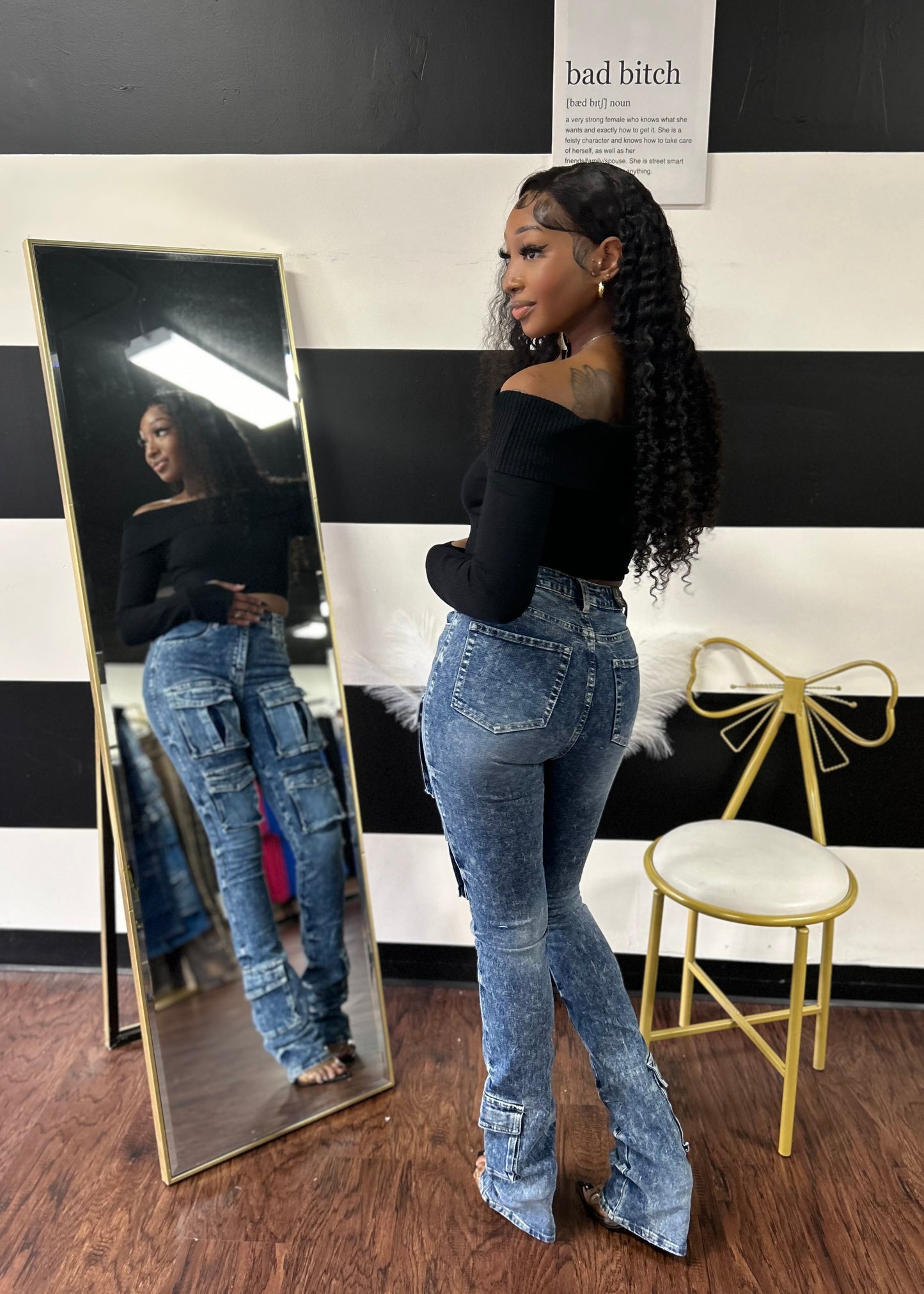 Unique Stacked Jeans