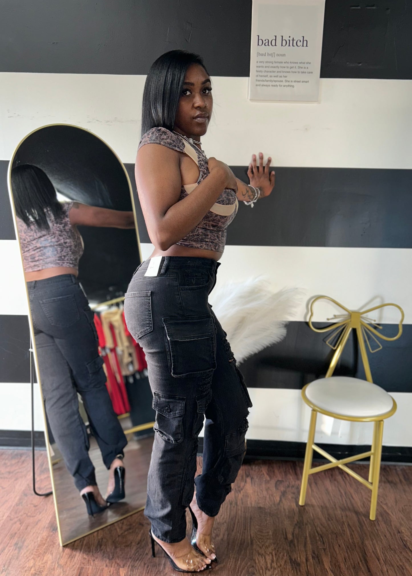 Jagged Cargo Jeans
