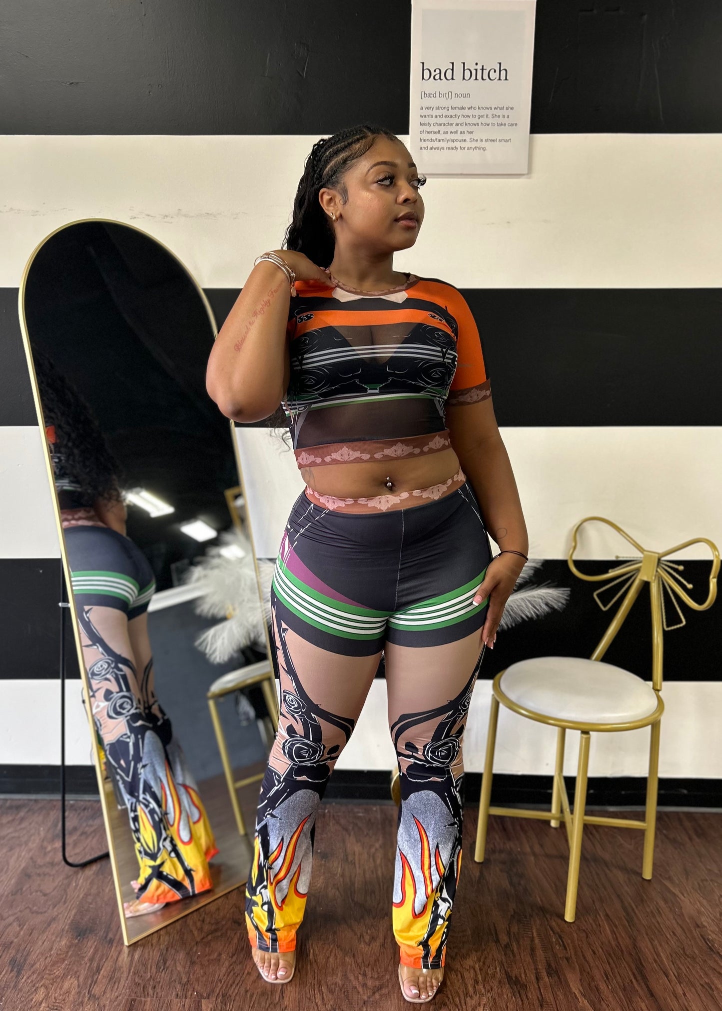 Flaming Pant Set