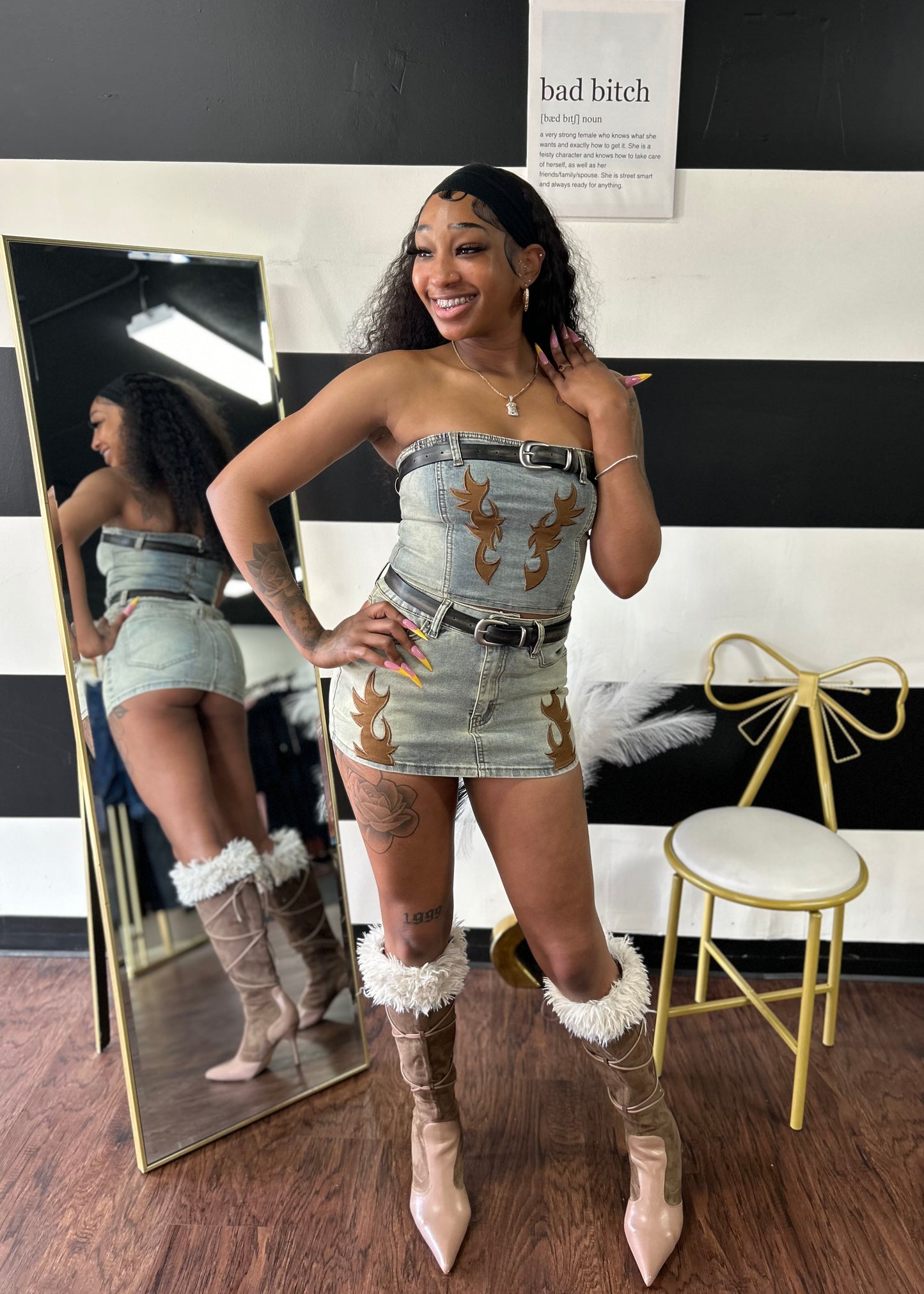 Western Skirt Set