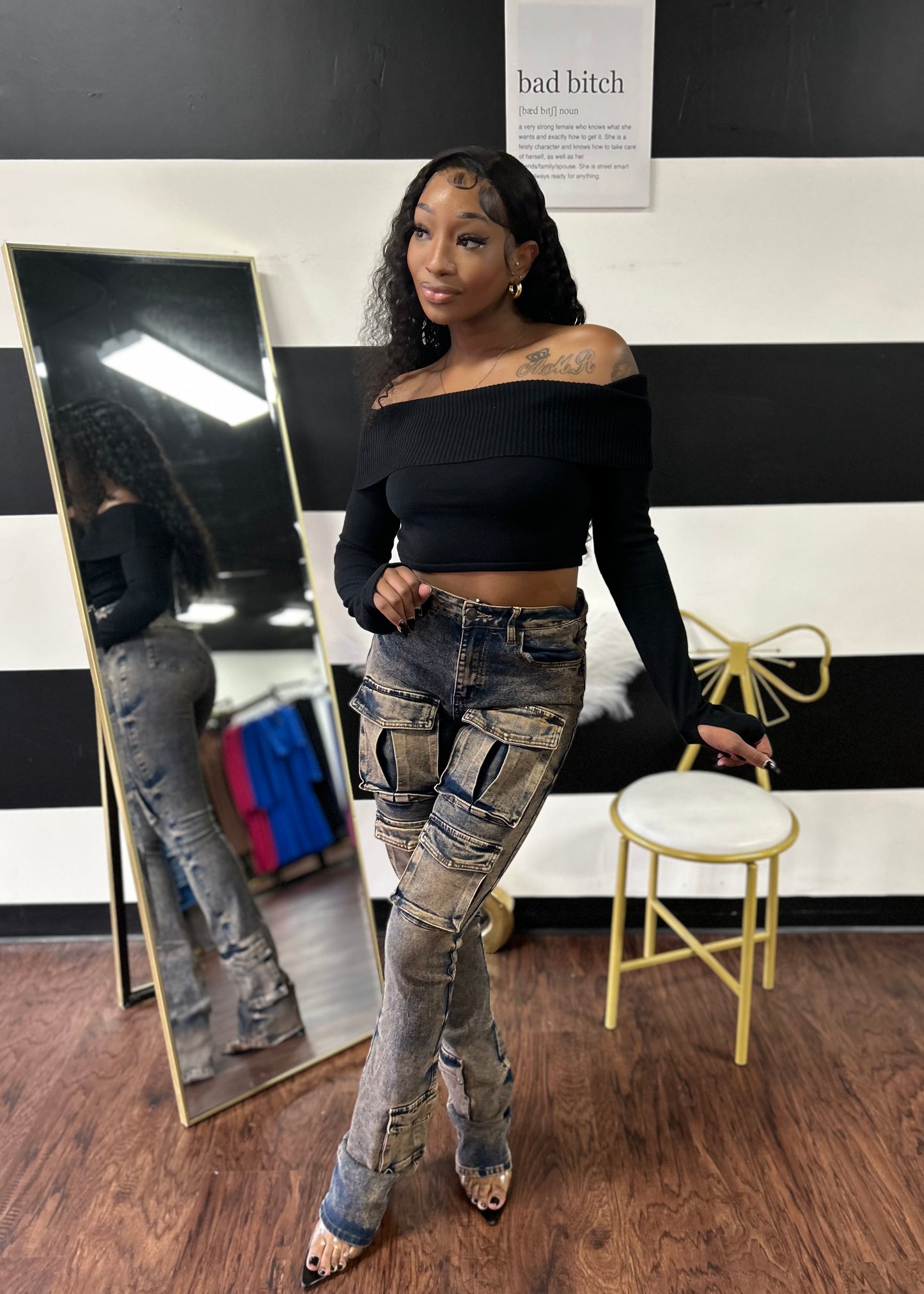 Unique Stacked Jeans