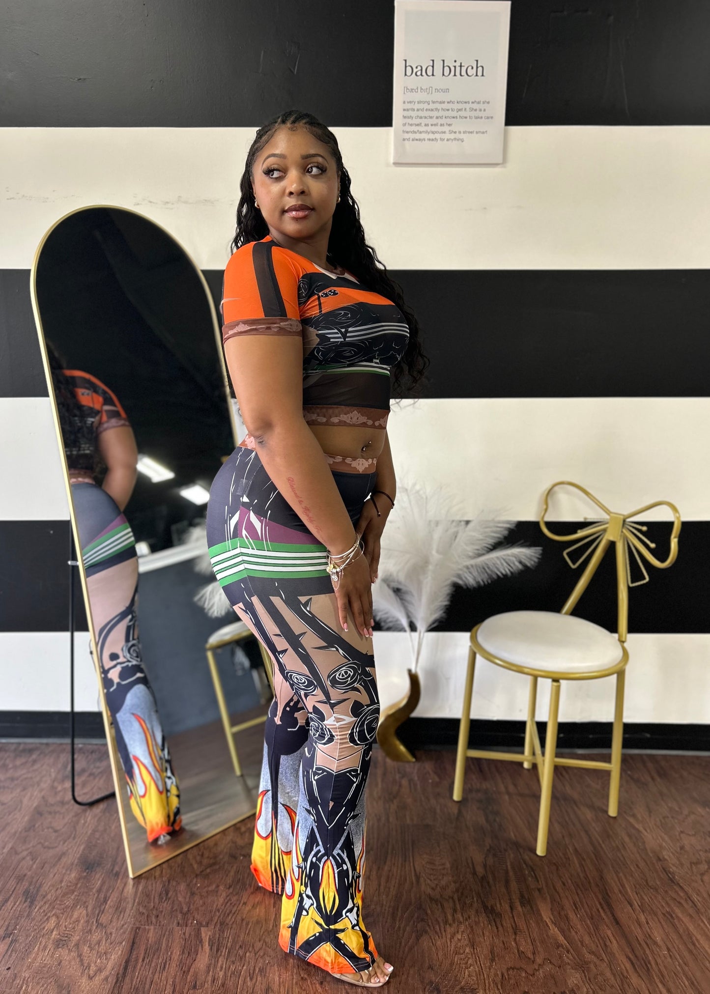 Flaming Pant Set