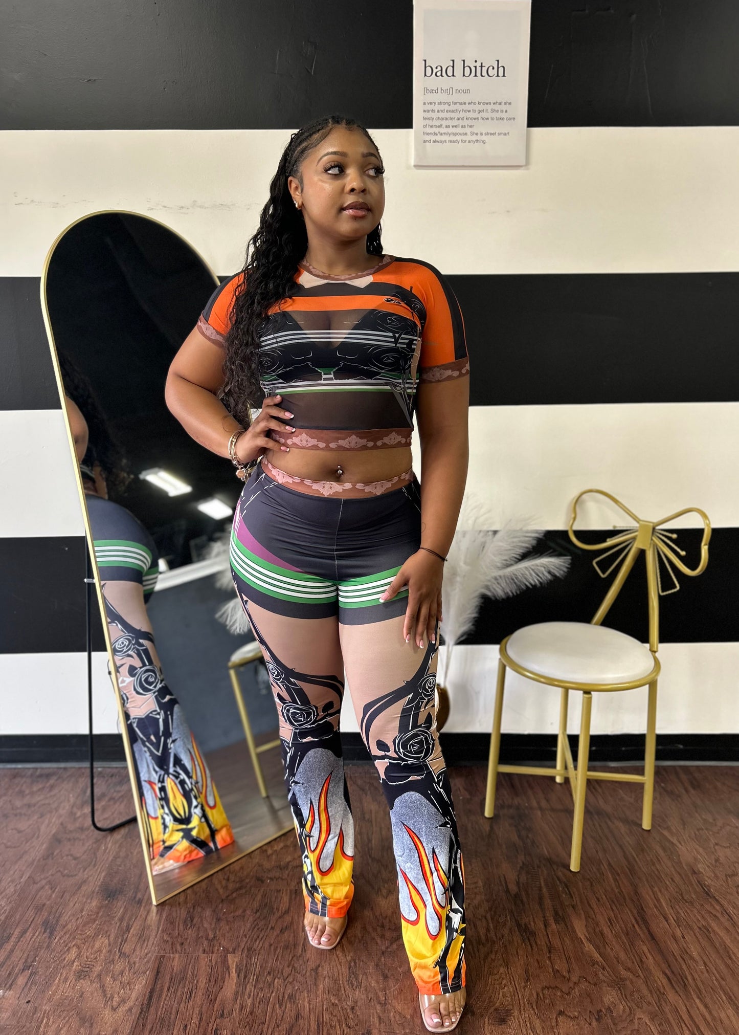 Flaming Pant Set