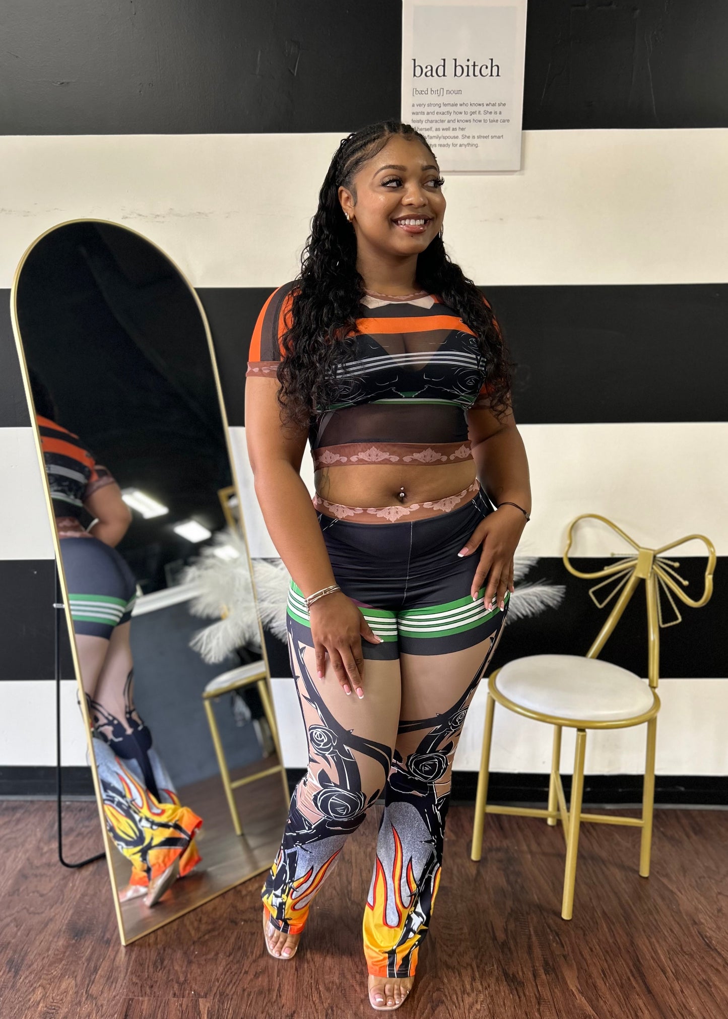 Flaming Pant Set