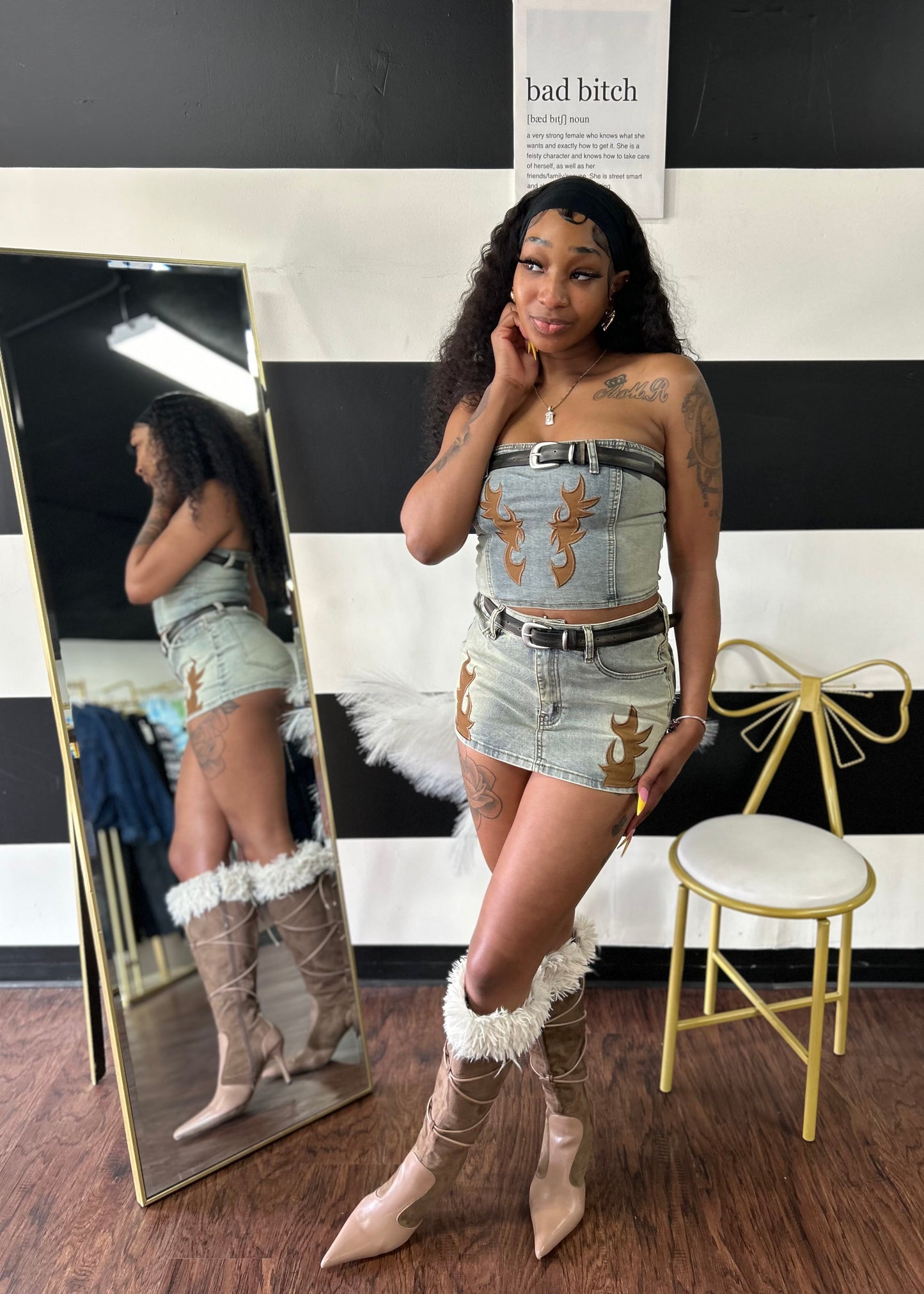 Western Skirt Set