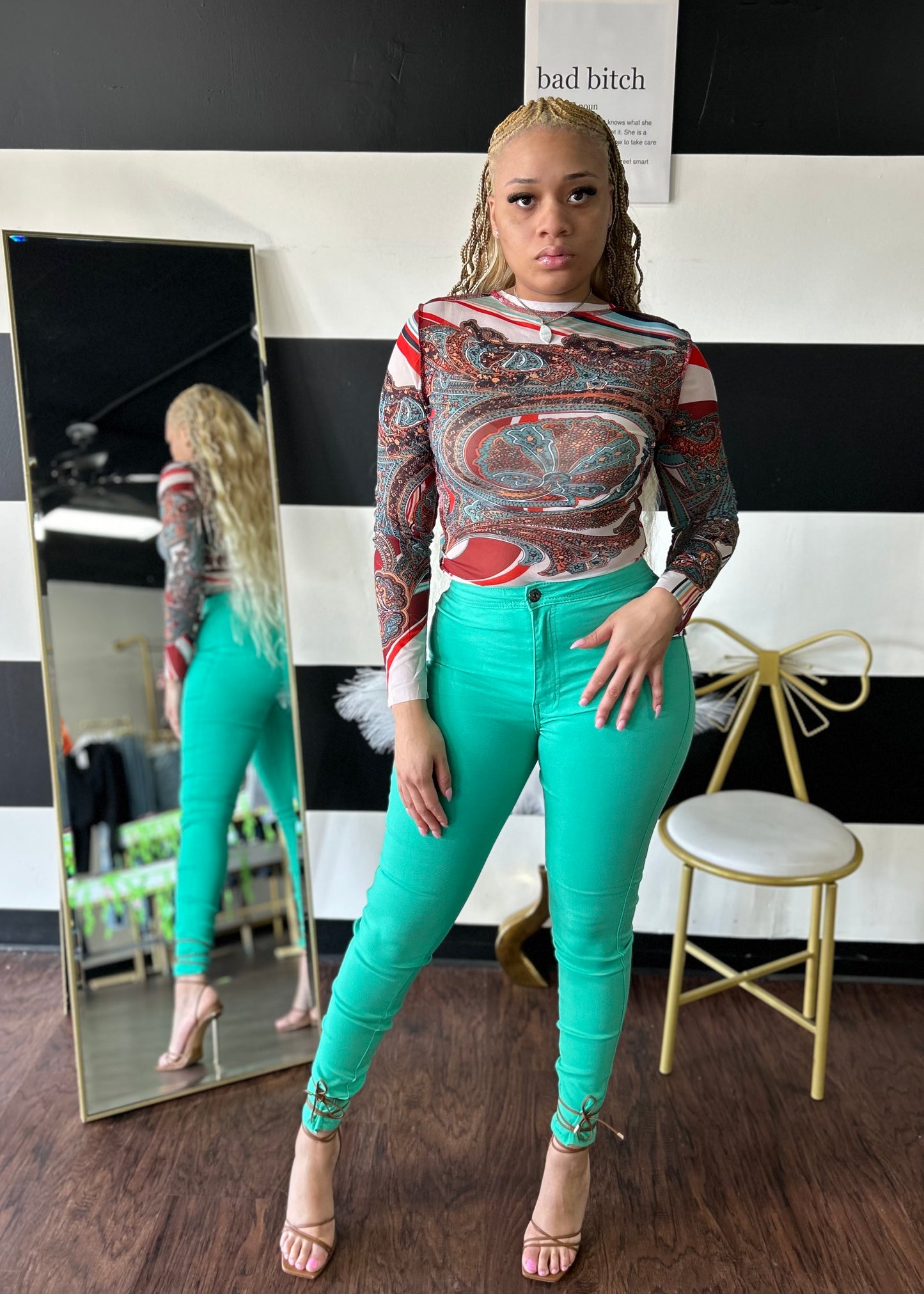 Sandy Mesh Top
