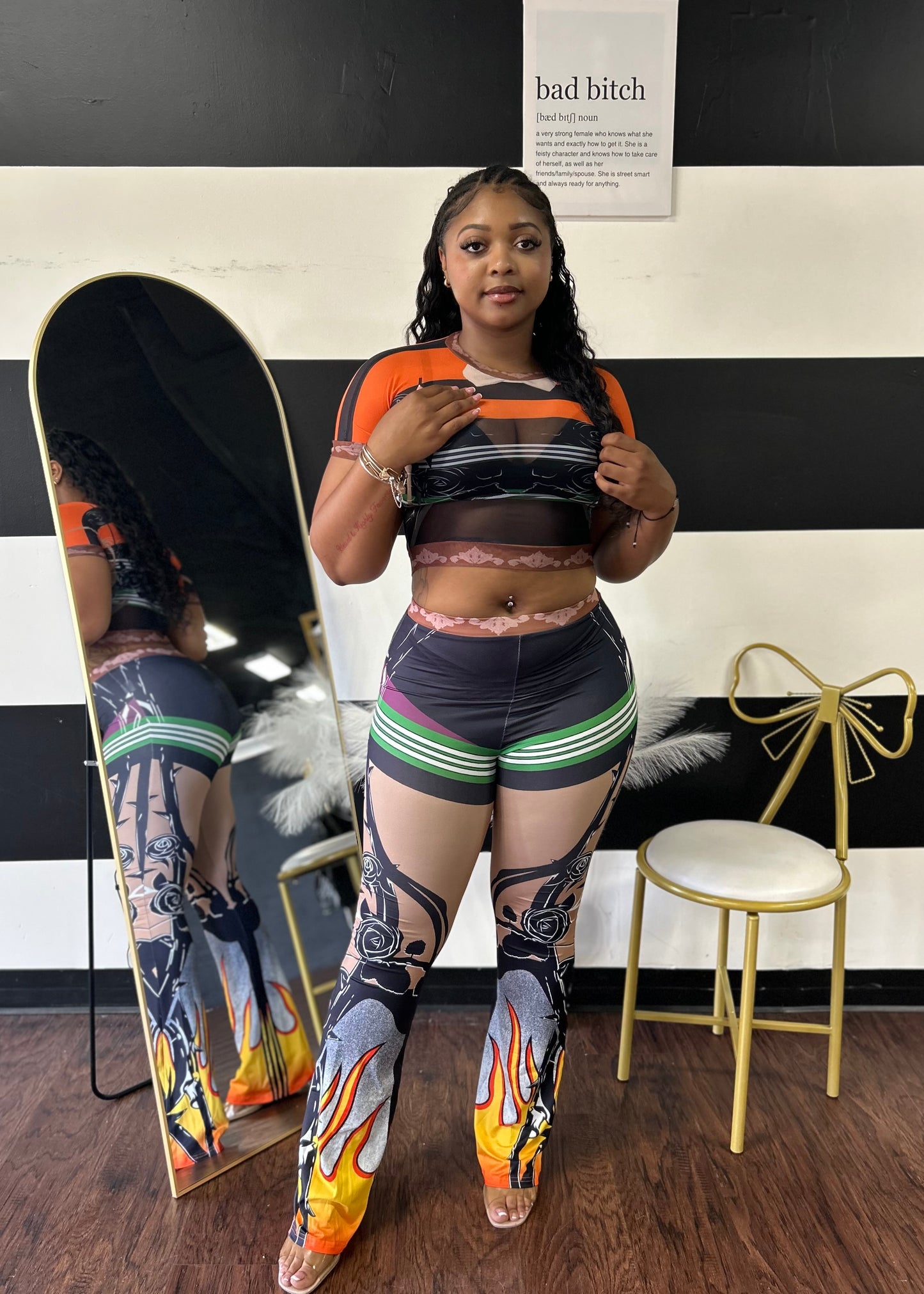 Flaming Pant Set