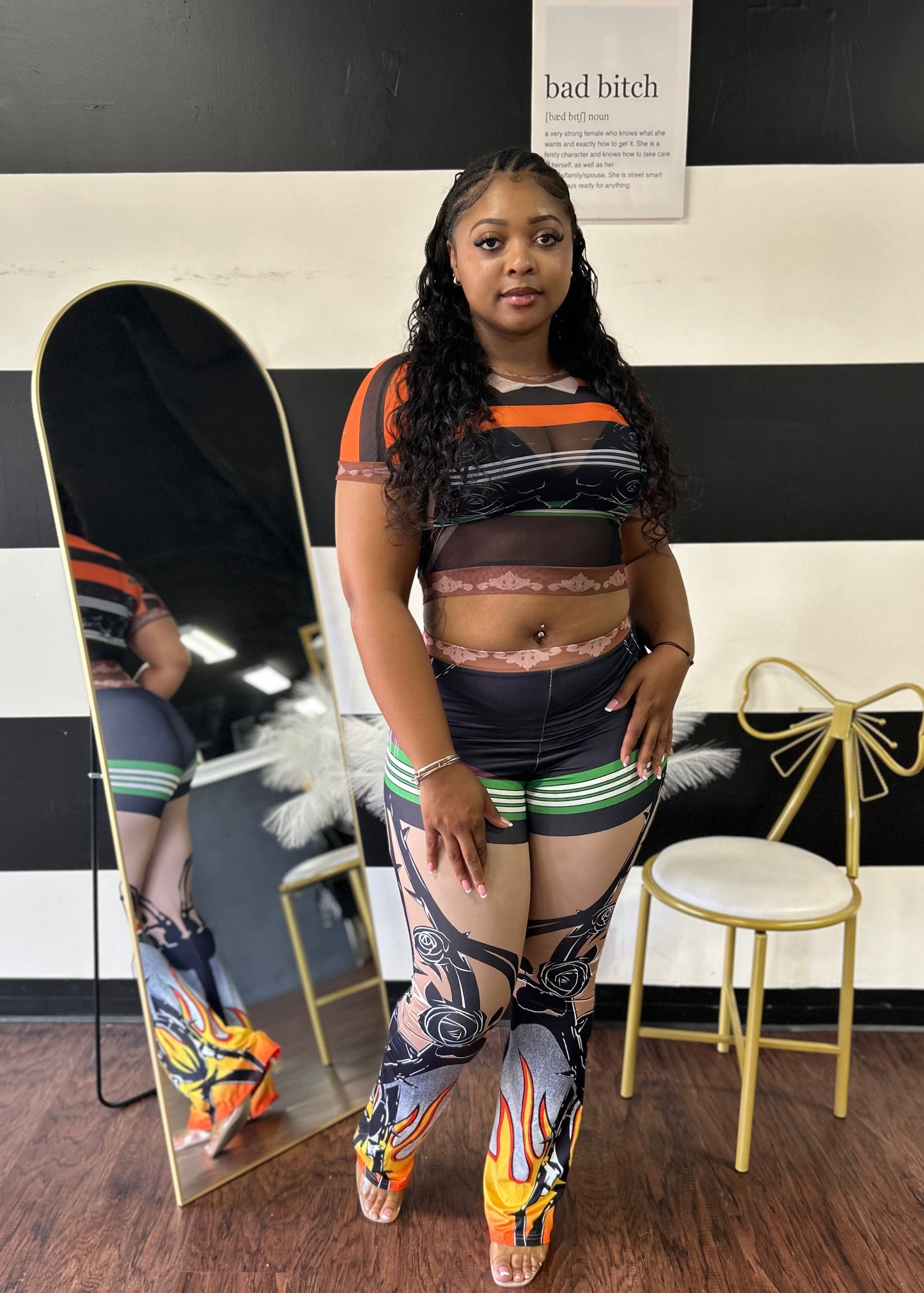 Flaming Pant Set