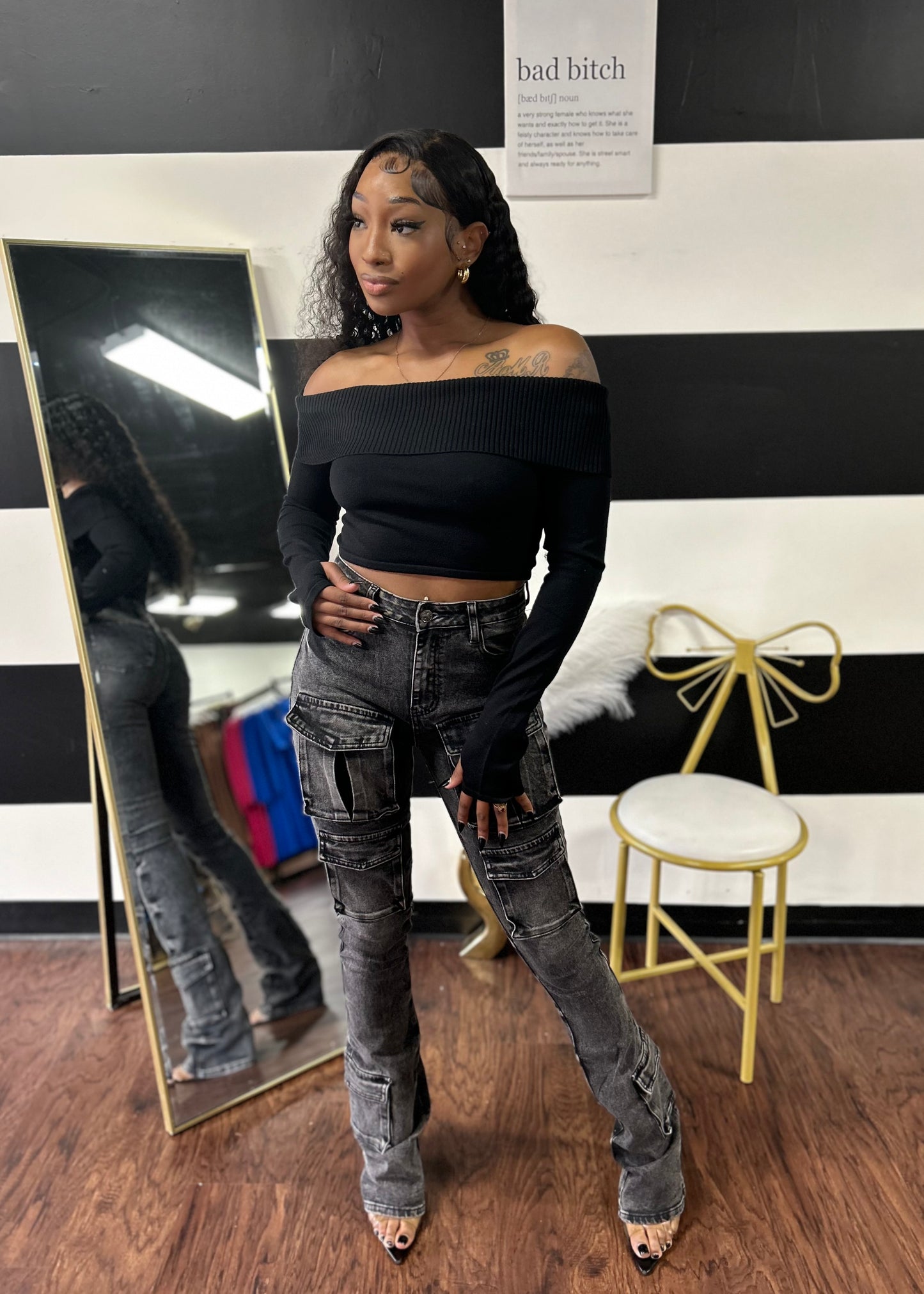 Unique Stacked Jeans