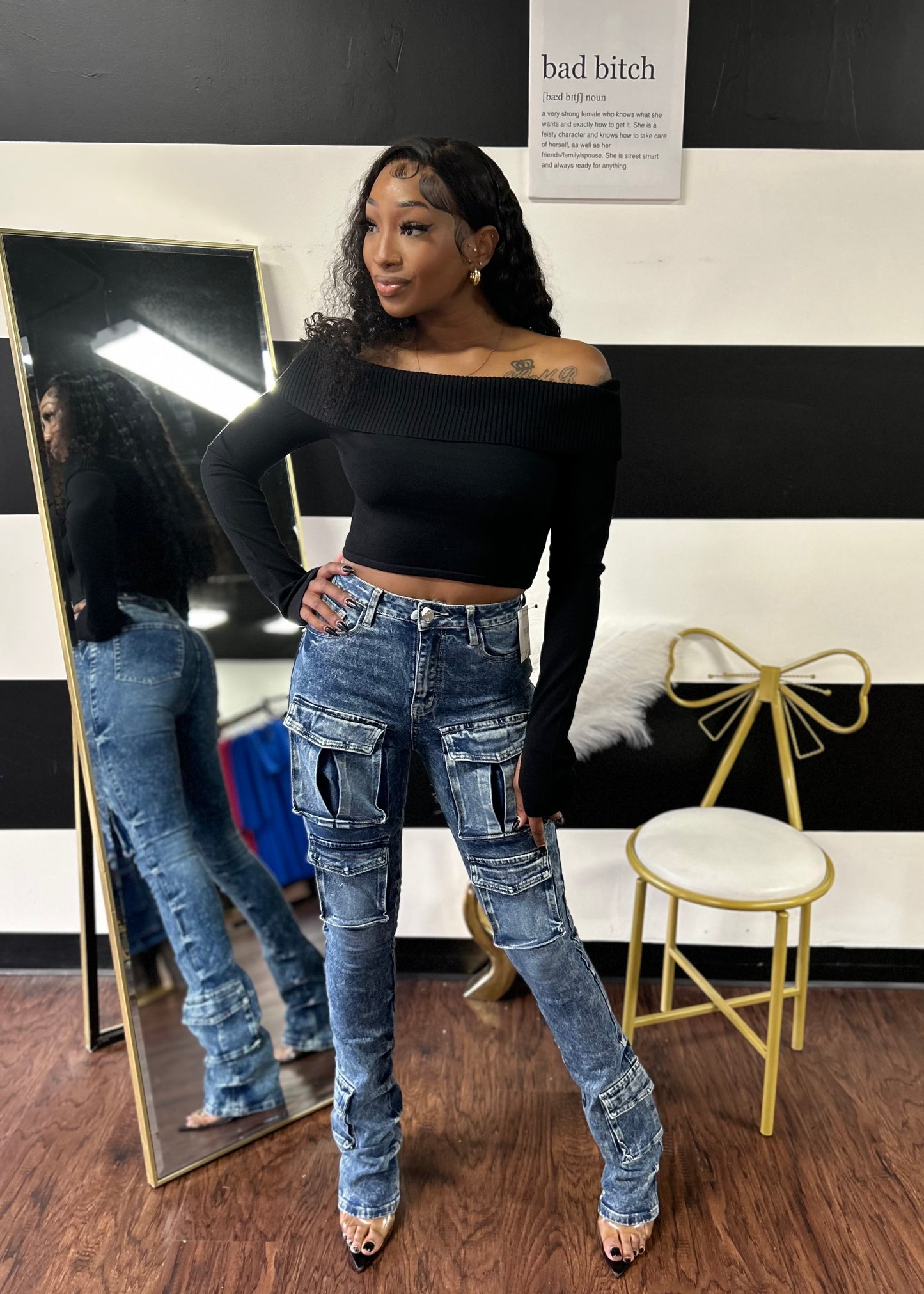 Unique Stacked Jeans