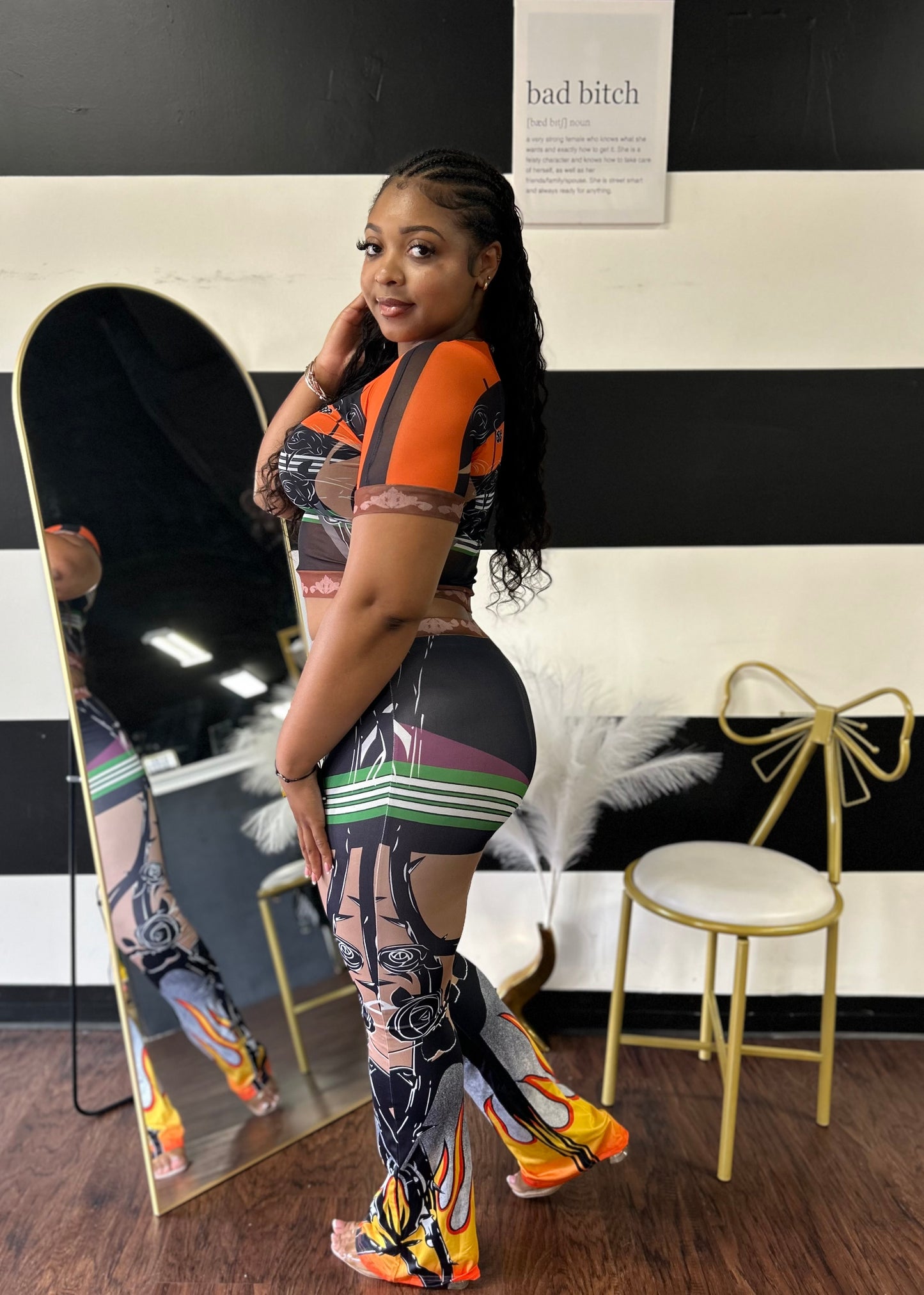 Flaming Pant Set