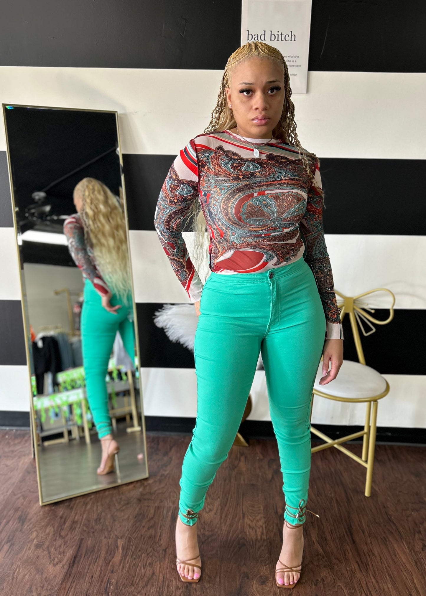 Sandy Mesh Top