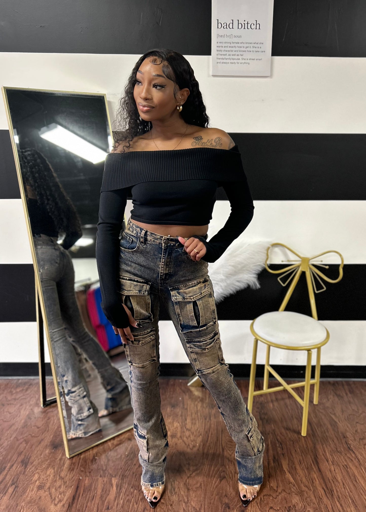 Unique Stacked Jeans