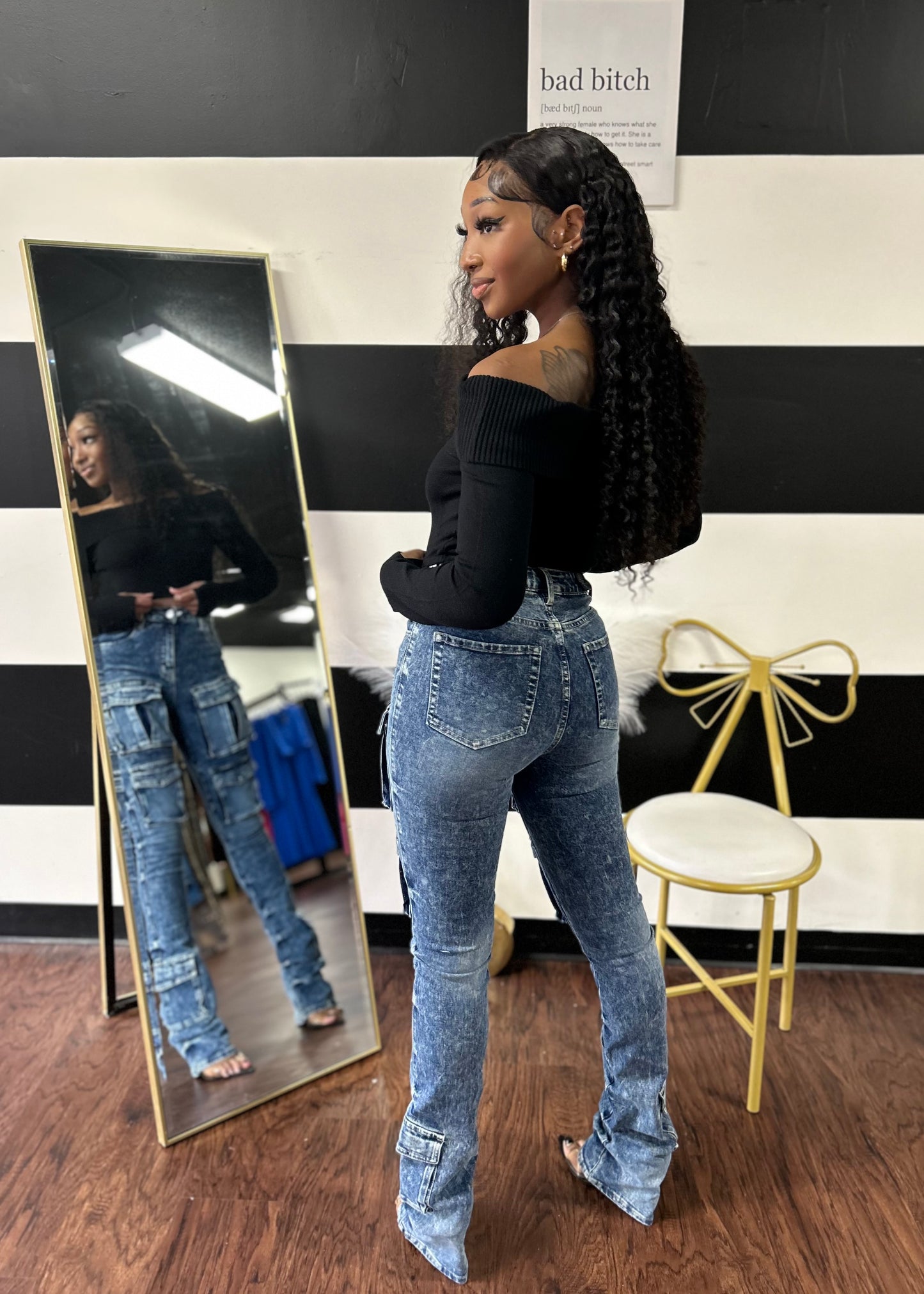 Unique Stacked Jeans
