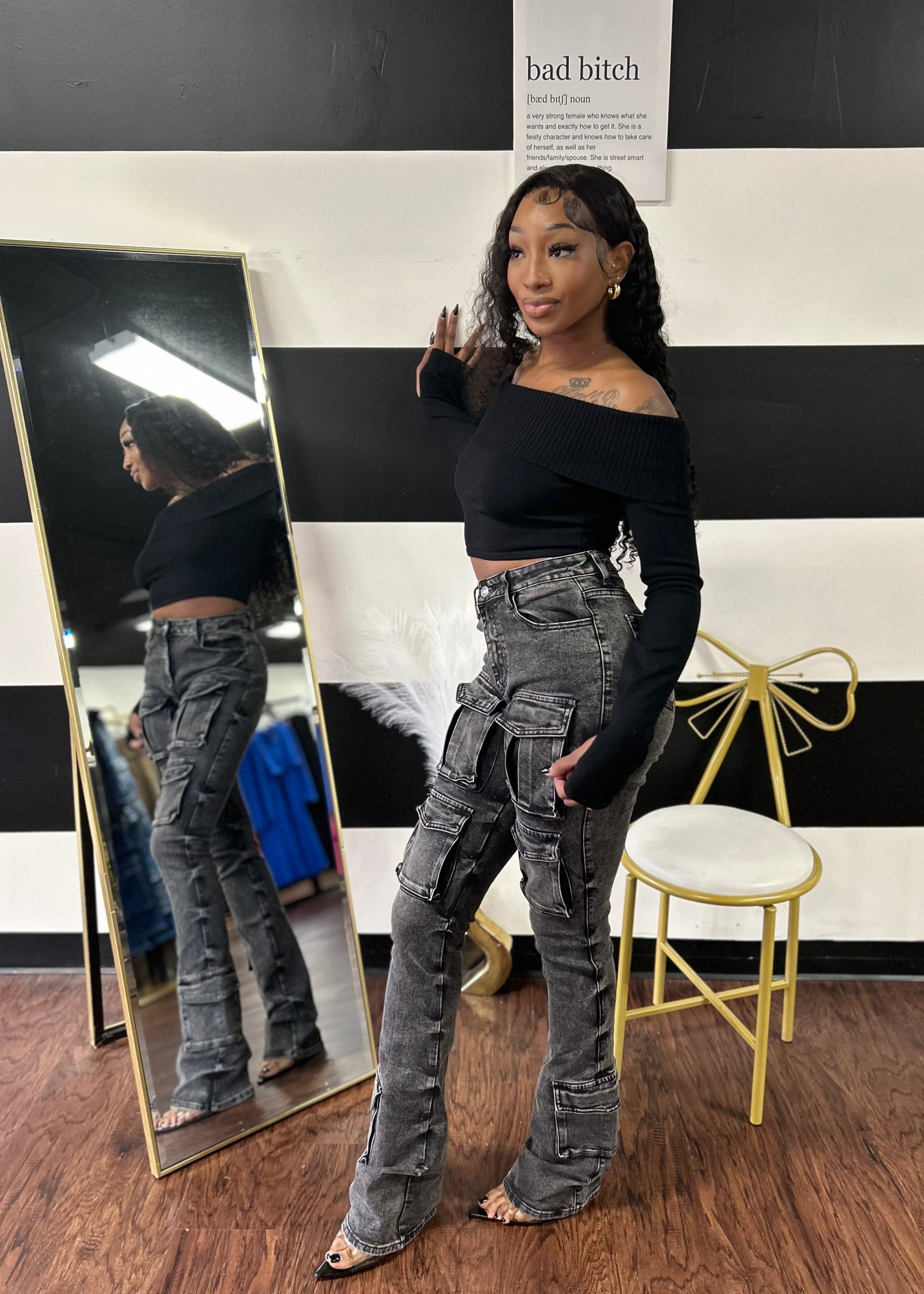 Unique Stacked Jeans