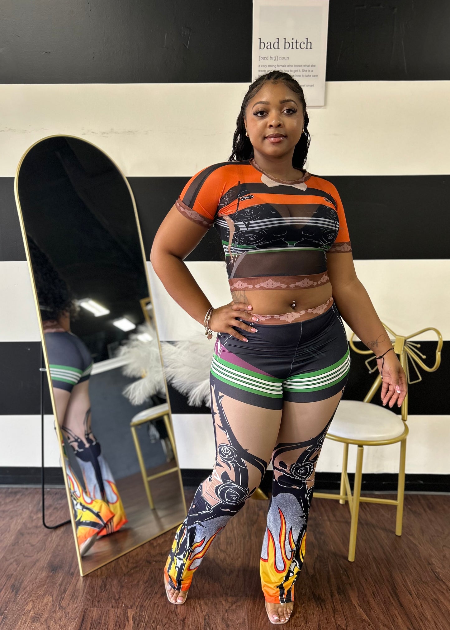 Flaming Pant Set