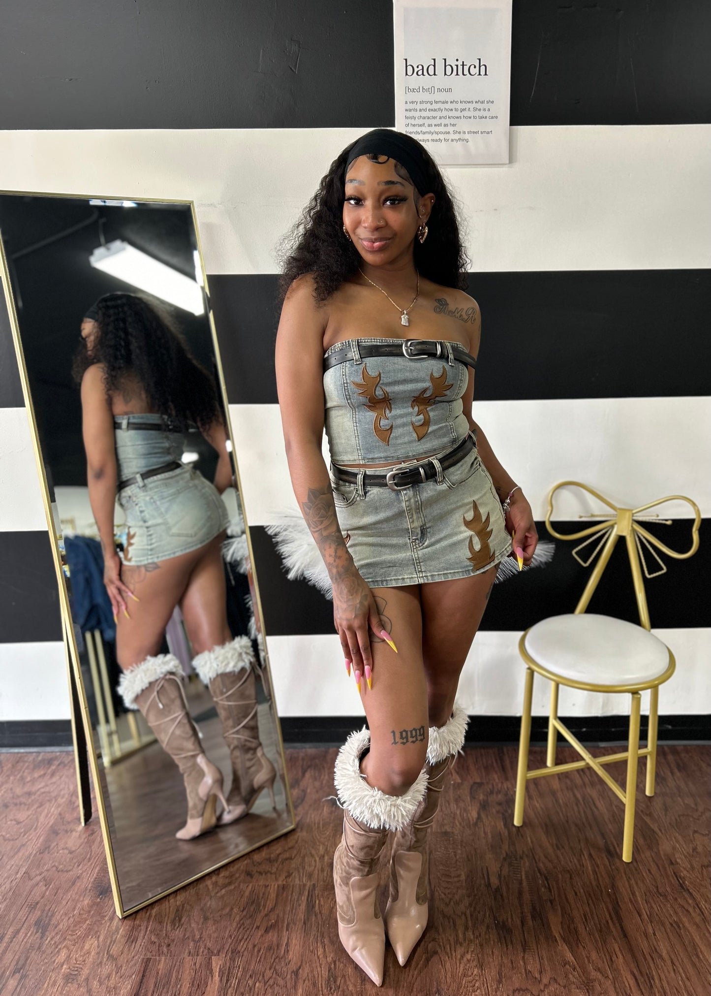 Western Skirt Set