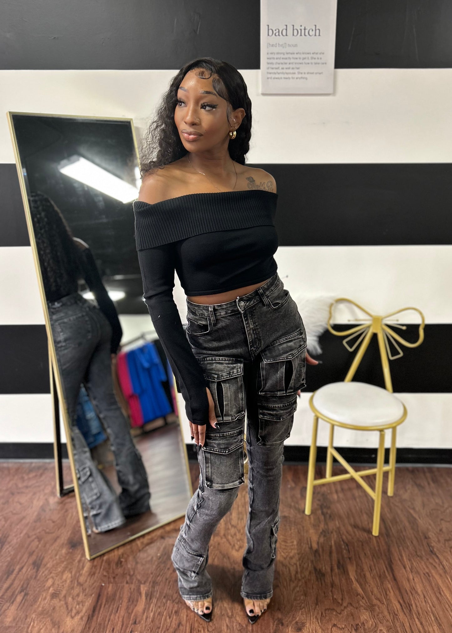Unique Stacked Jeans
