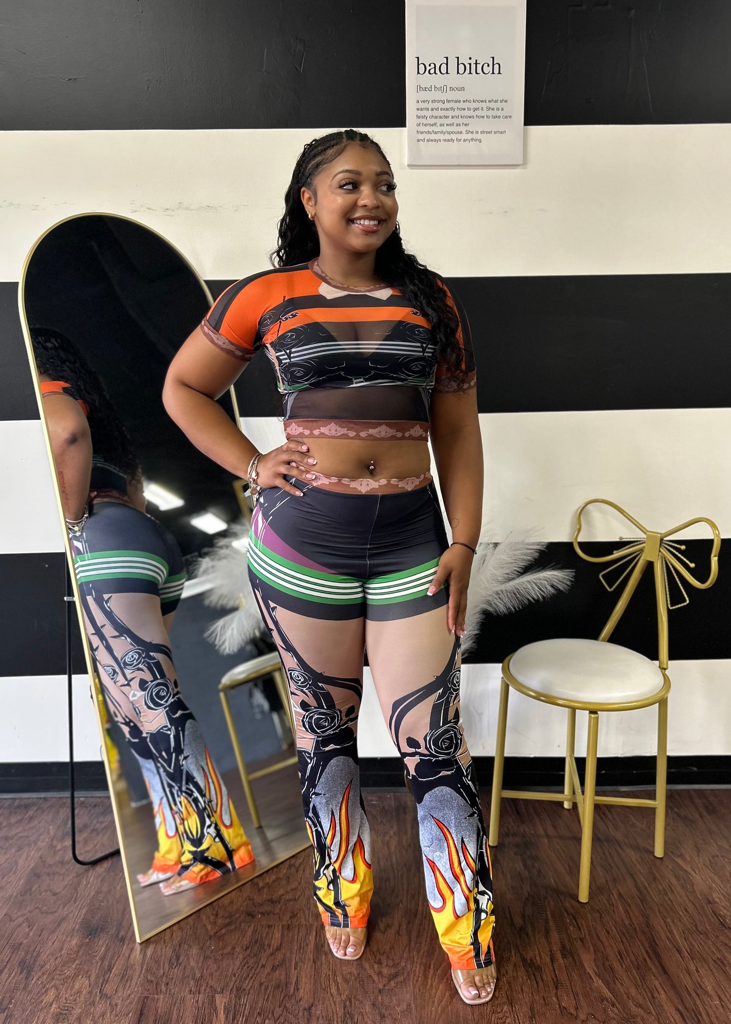 Flaming Pant Set