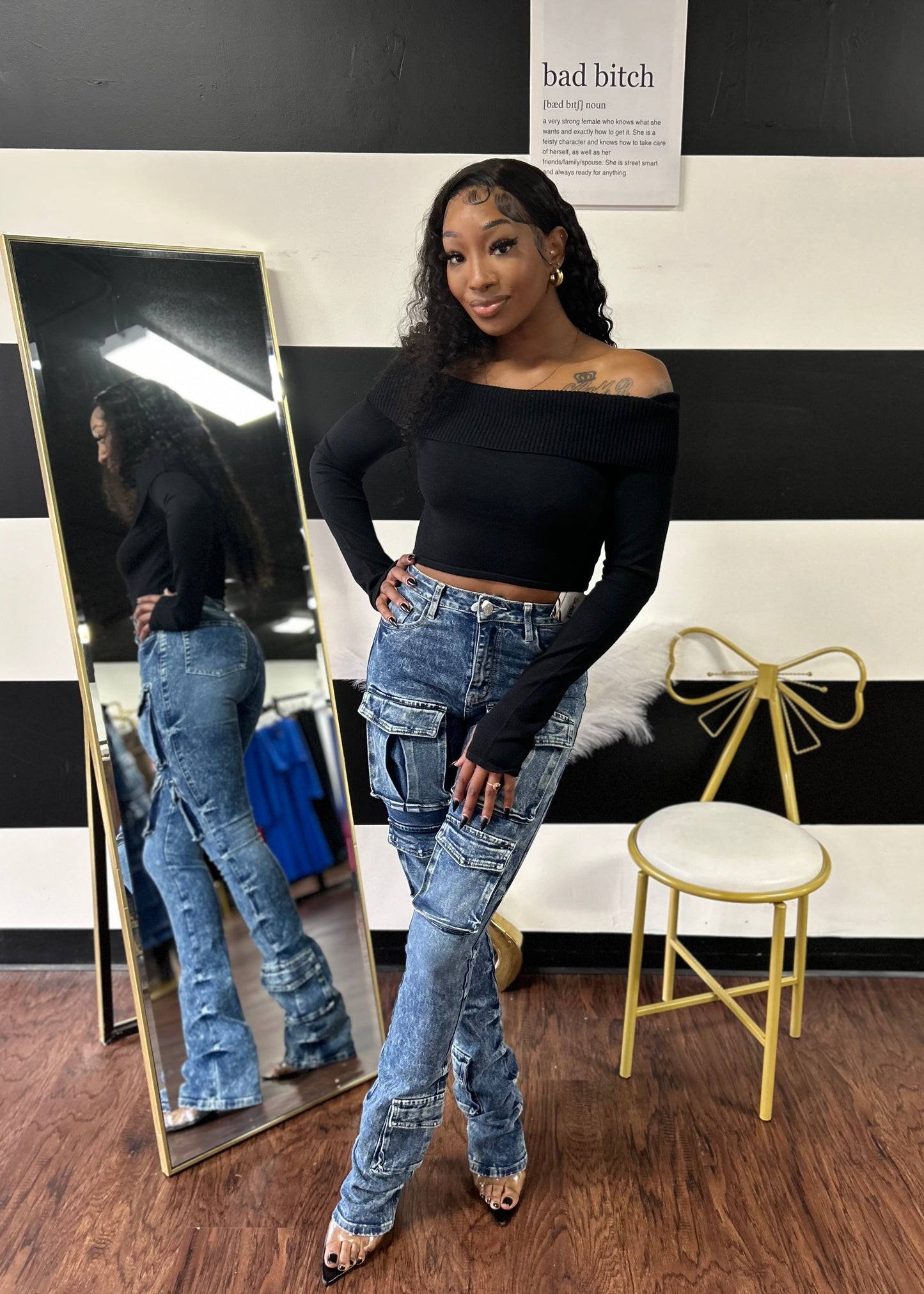 Unique Stacked Jeans