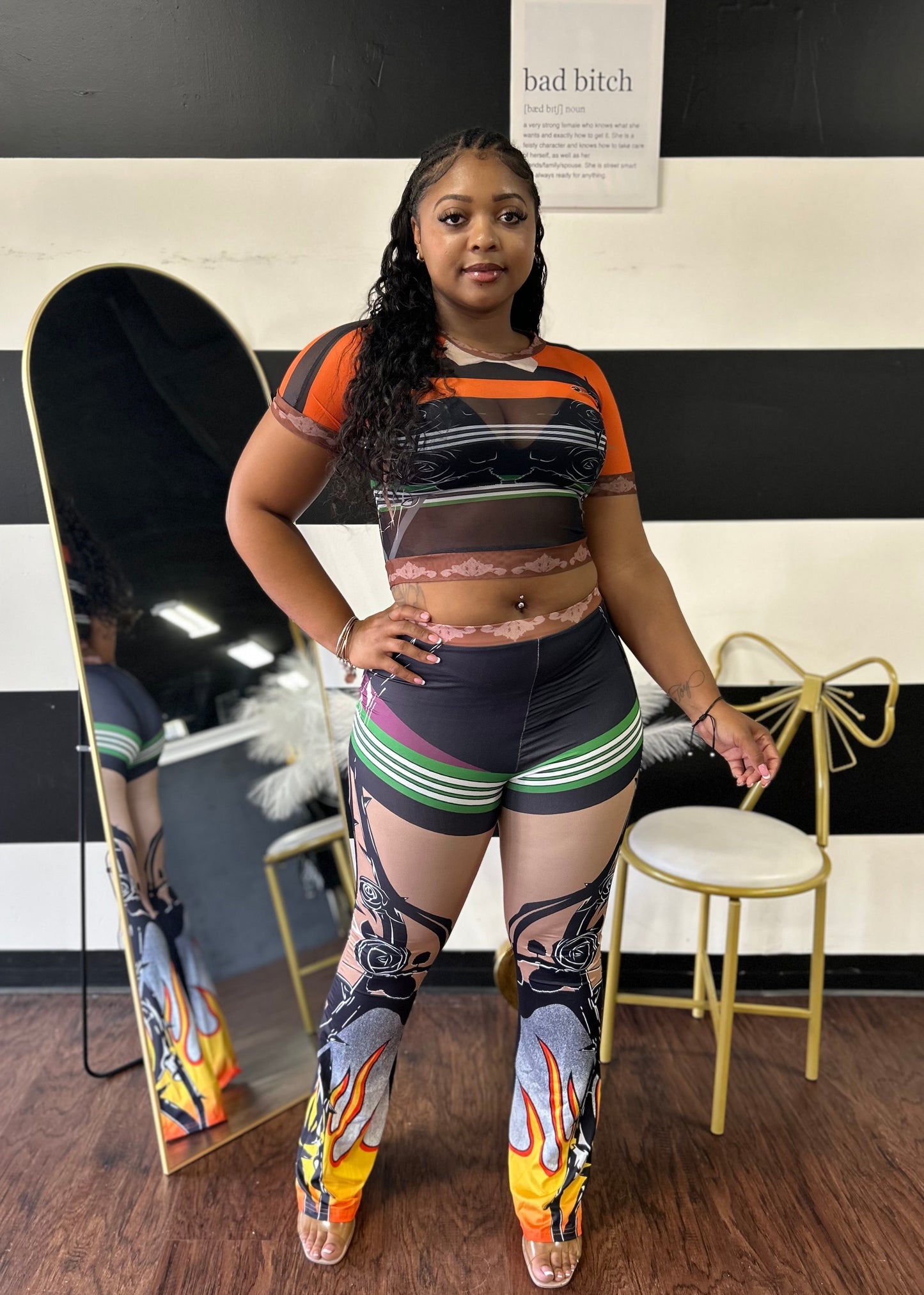 Flaming Pant Set