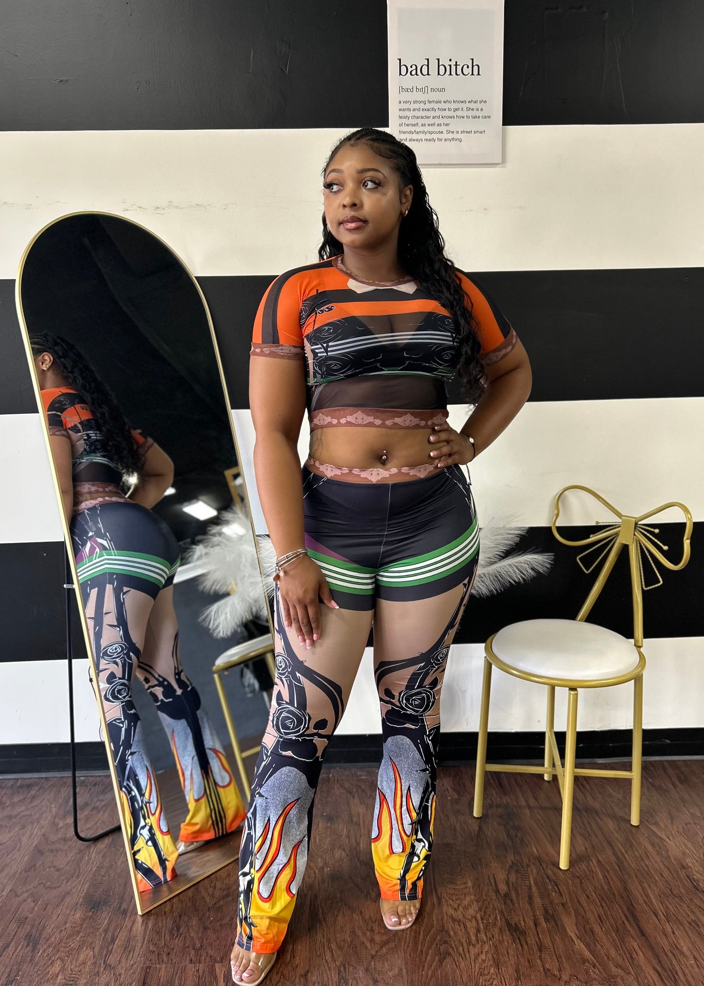 Flaming Pant Set