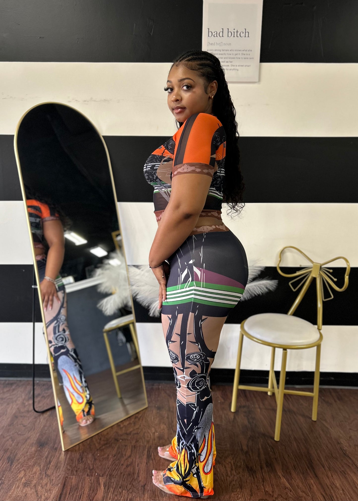 Flaming Pant Set