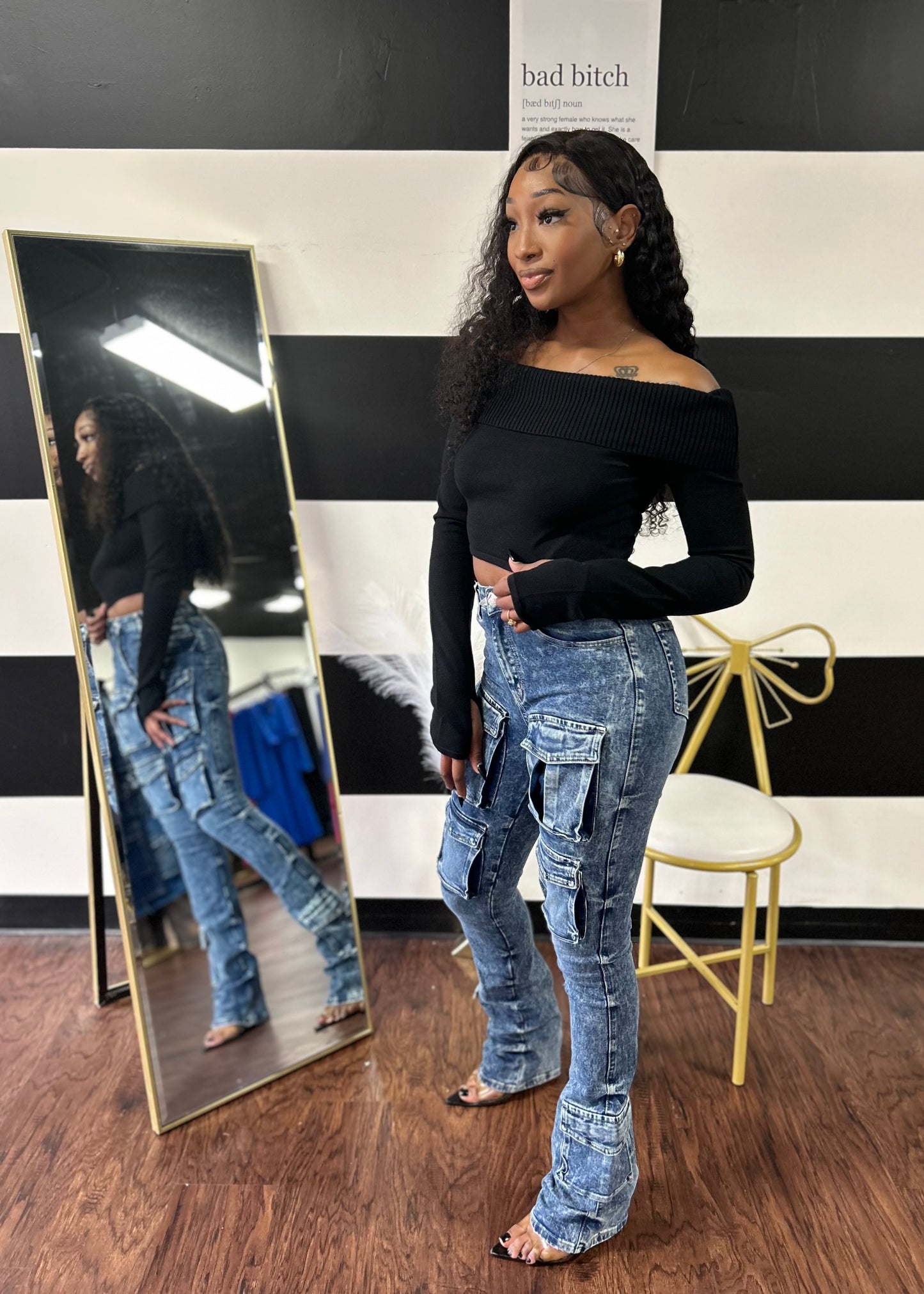 Unique Stacked Jeans
