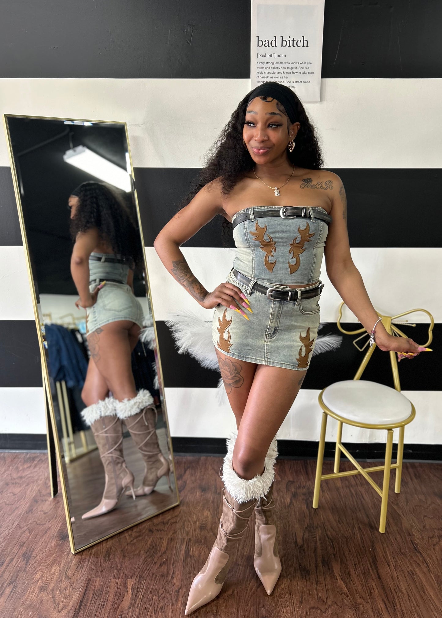 Western Skirt Set