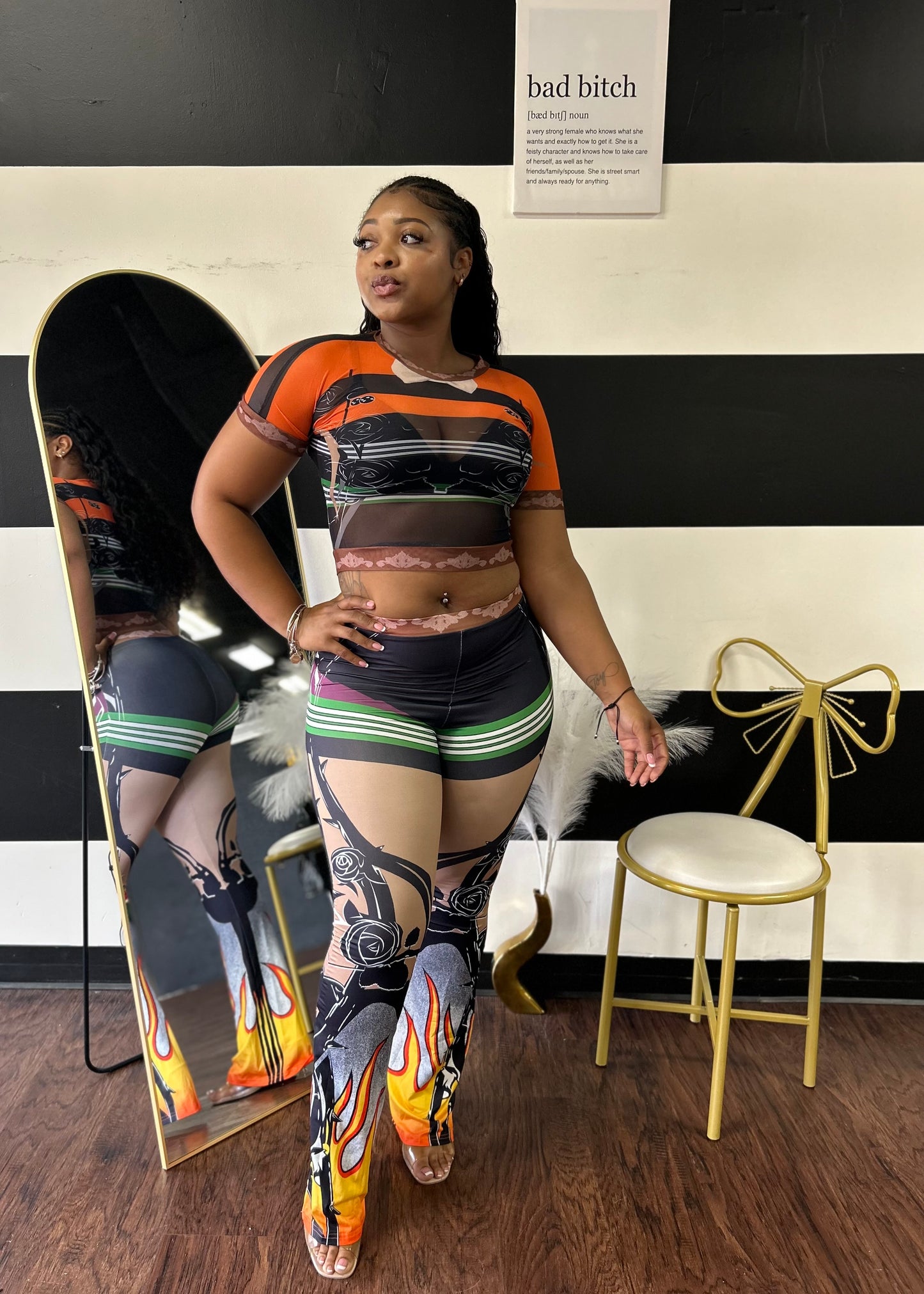 Flaming Pant Set
