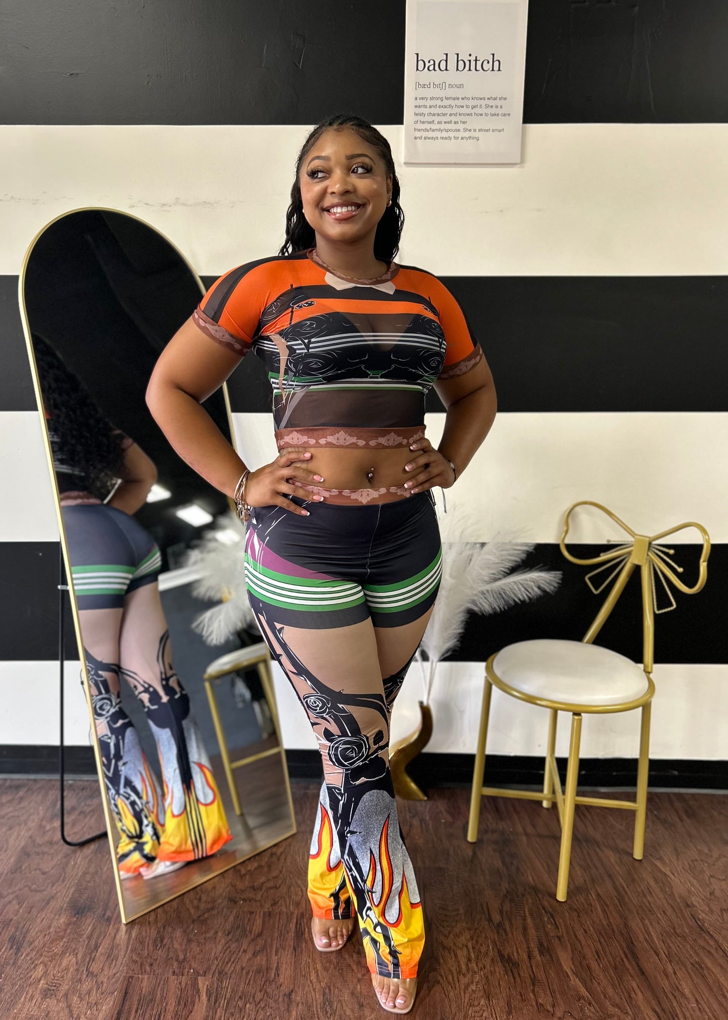 Flaming Pant Set