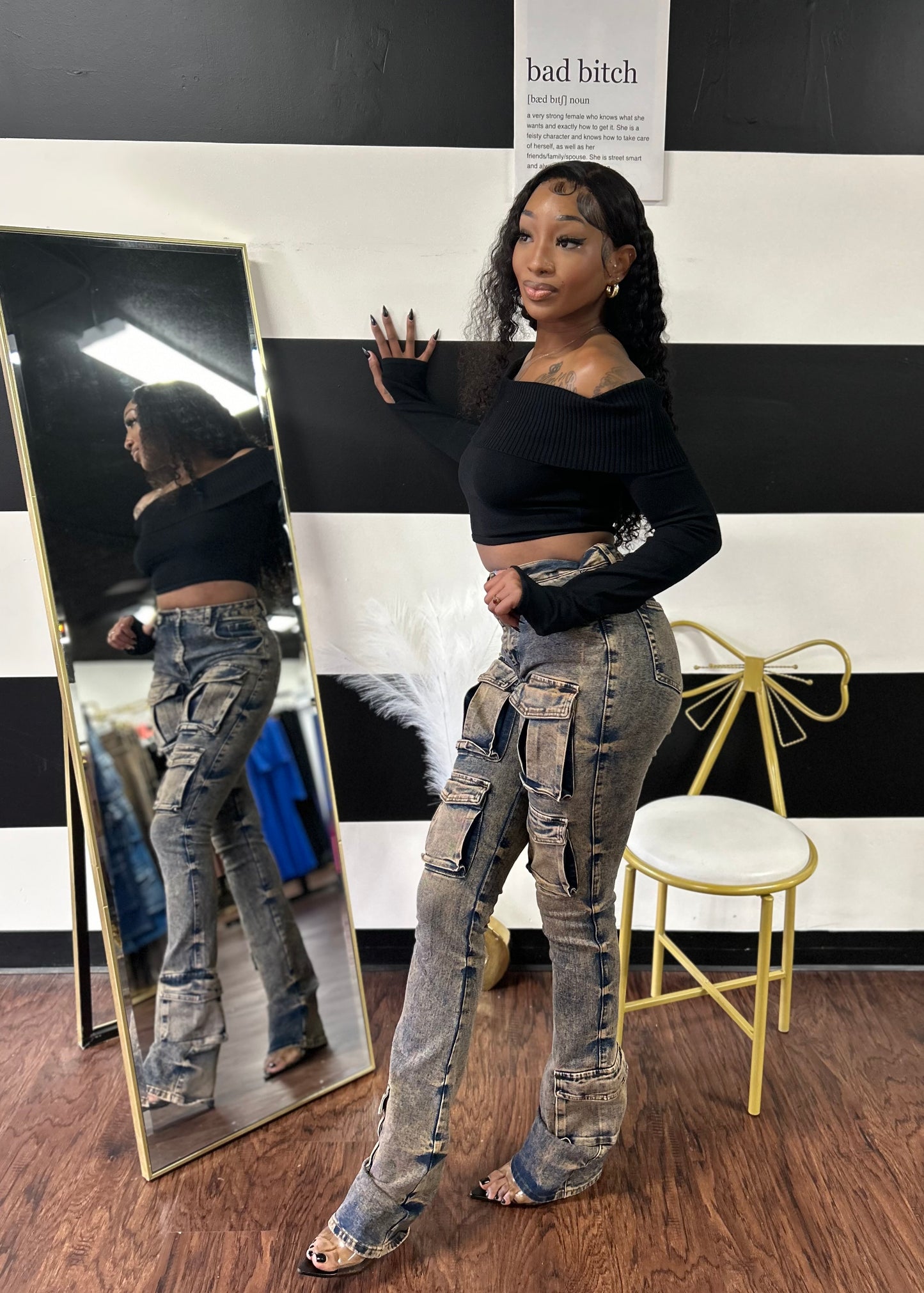 Unique Stacked Jeans