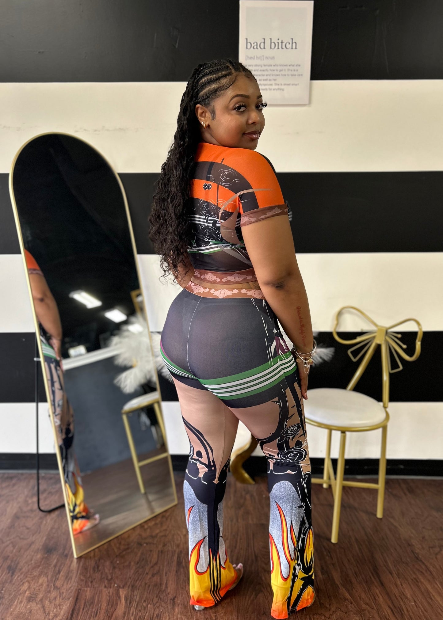 Flaming Pant Set