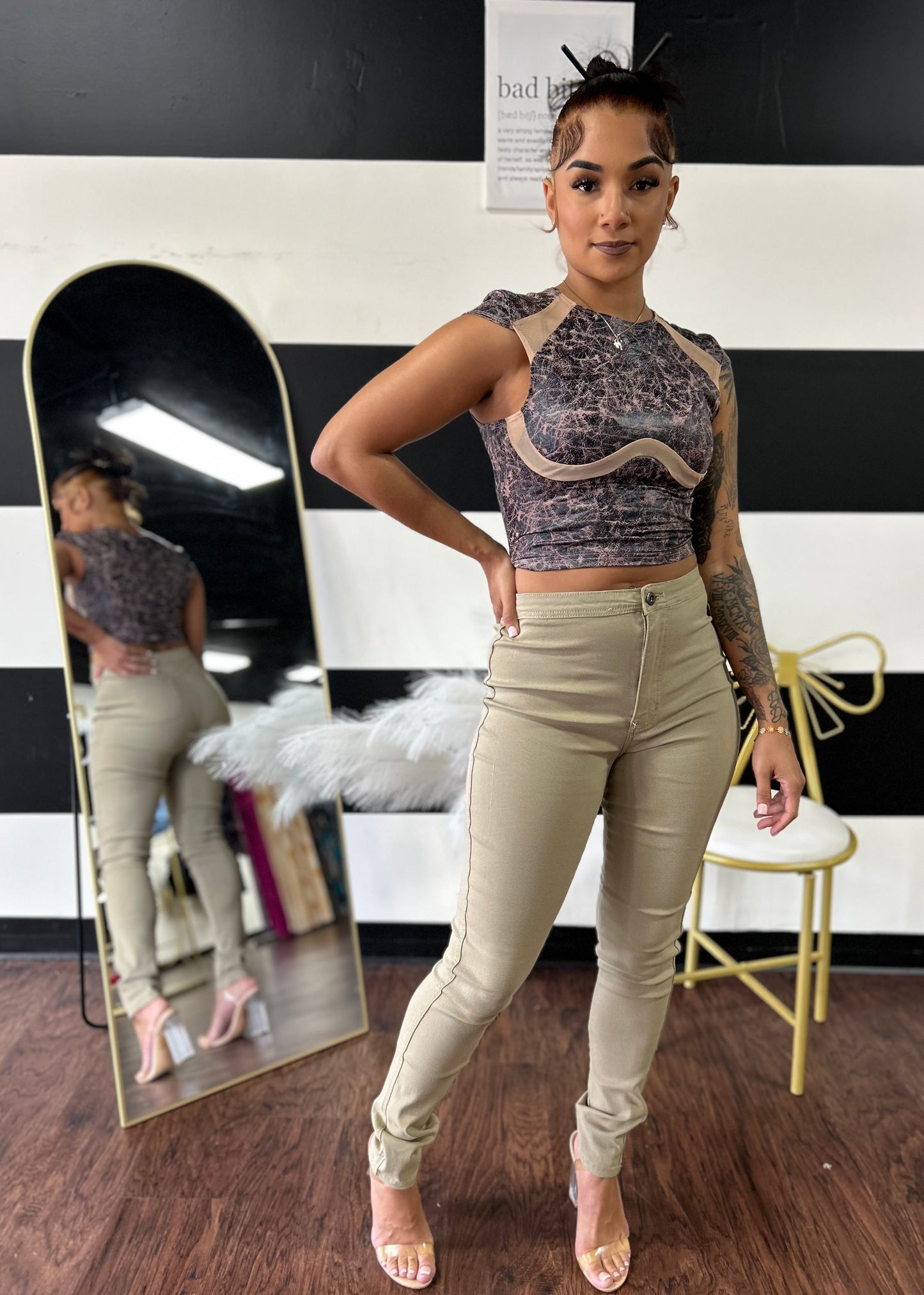 Textured Crop Top
