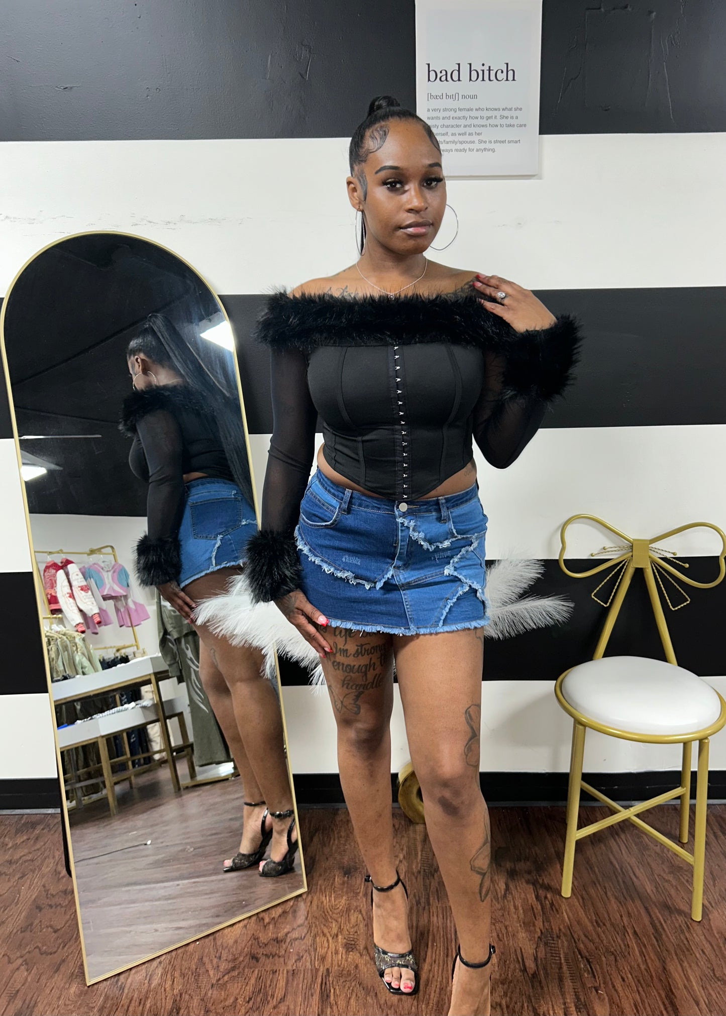 Fur Corset
