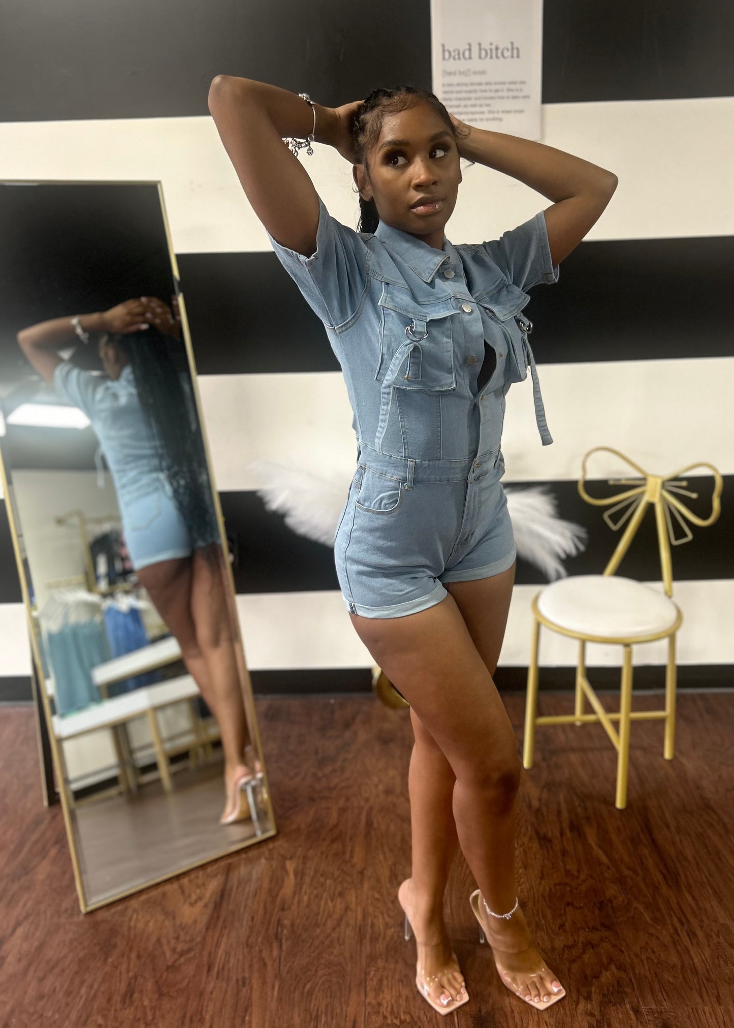 Danni Denim Romper