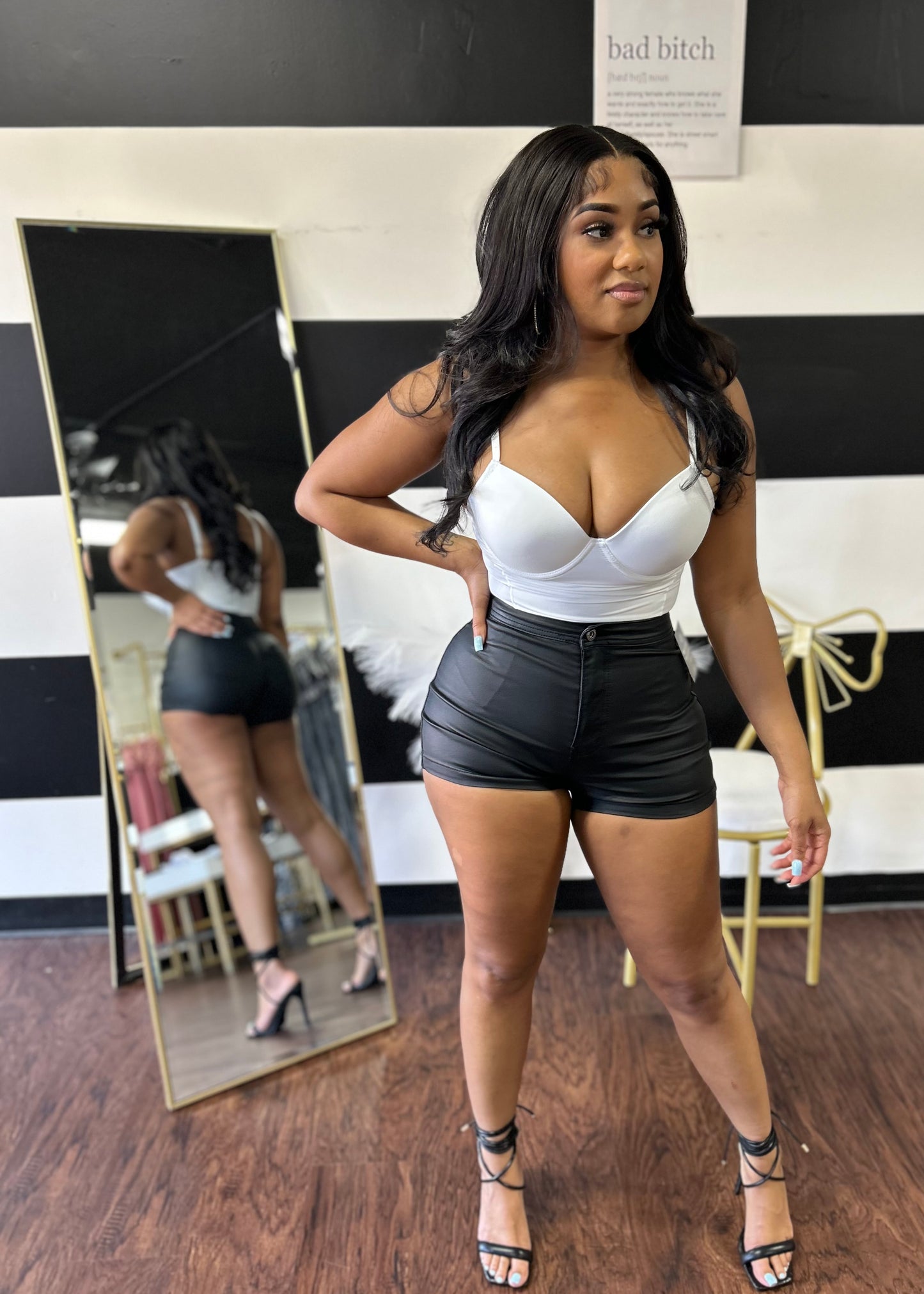 Disco Leather Shorts