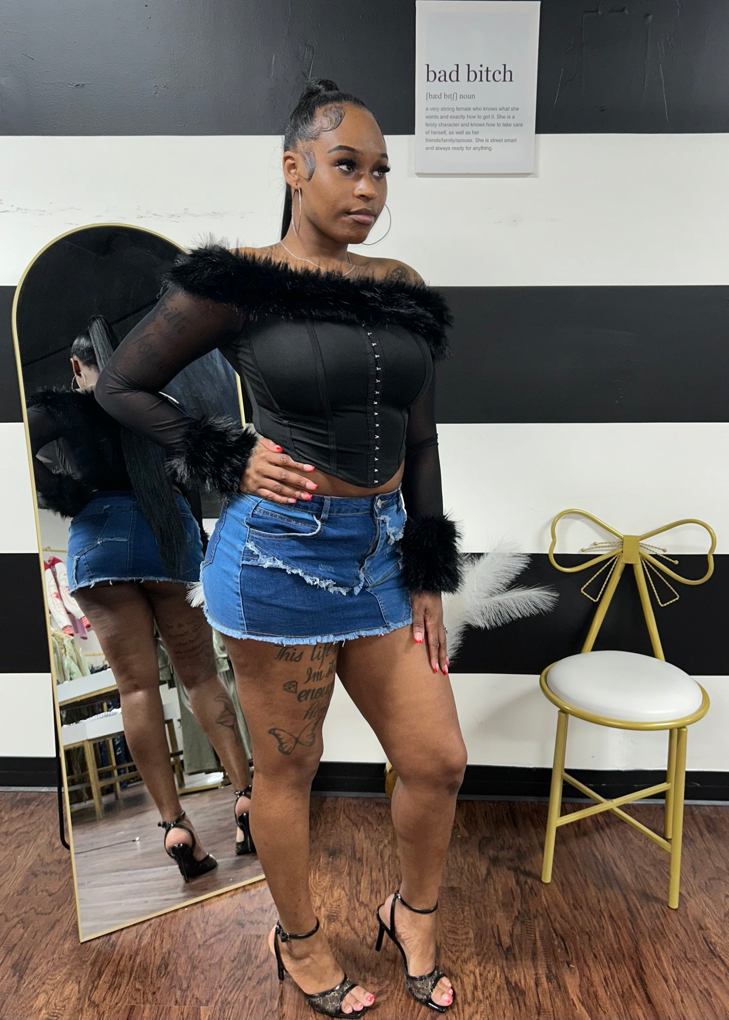 Fur Corset