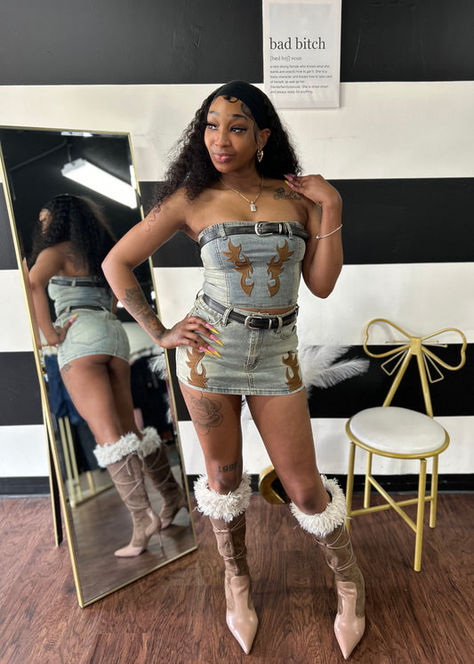 Western Skirt Set