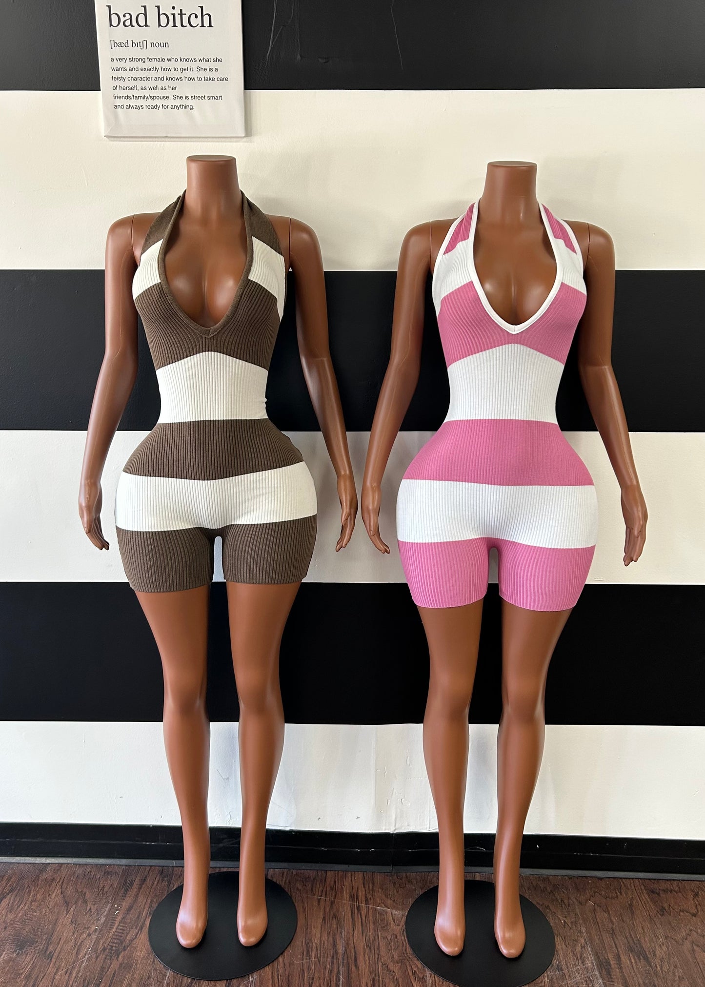 Bold Stripe Romper