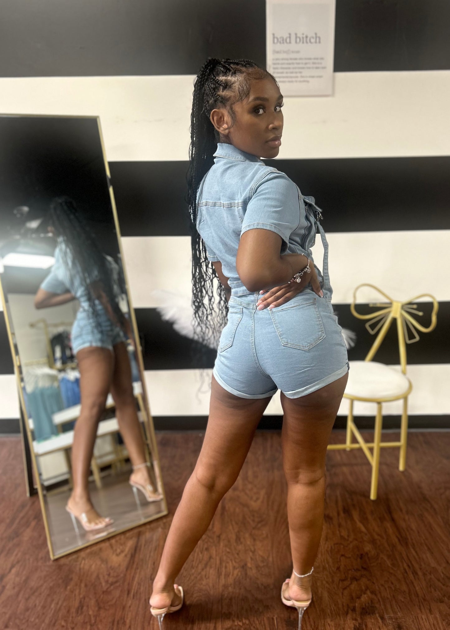 Danni Denim Romper