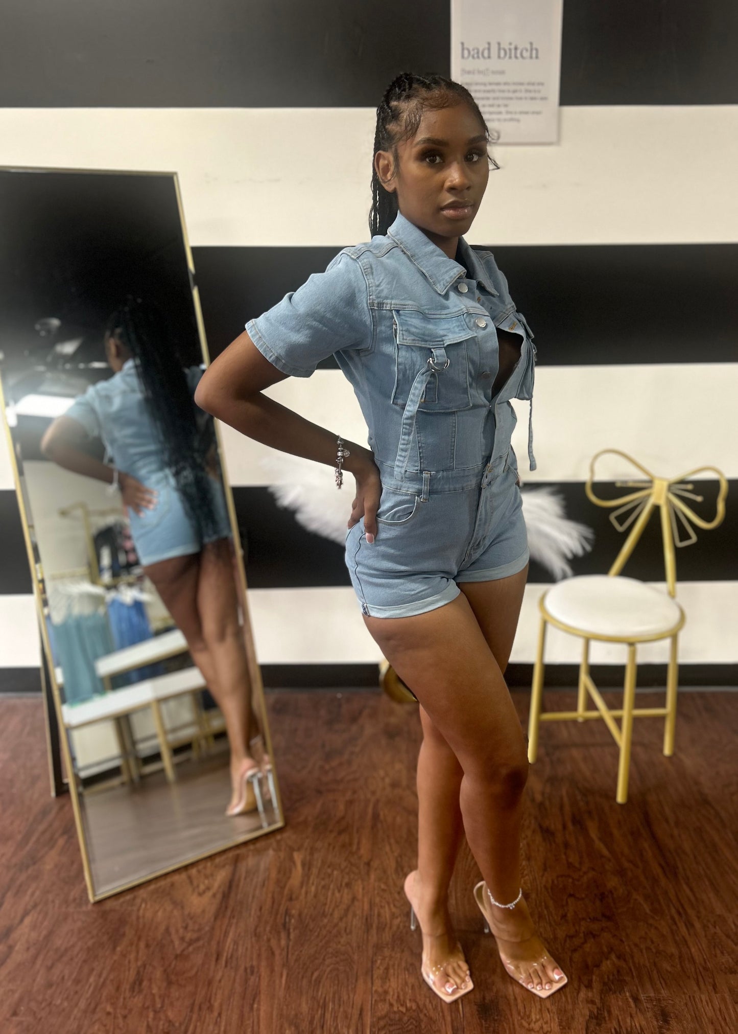 Danni Denim Romper