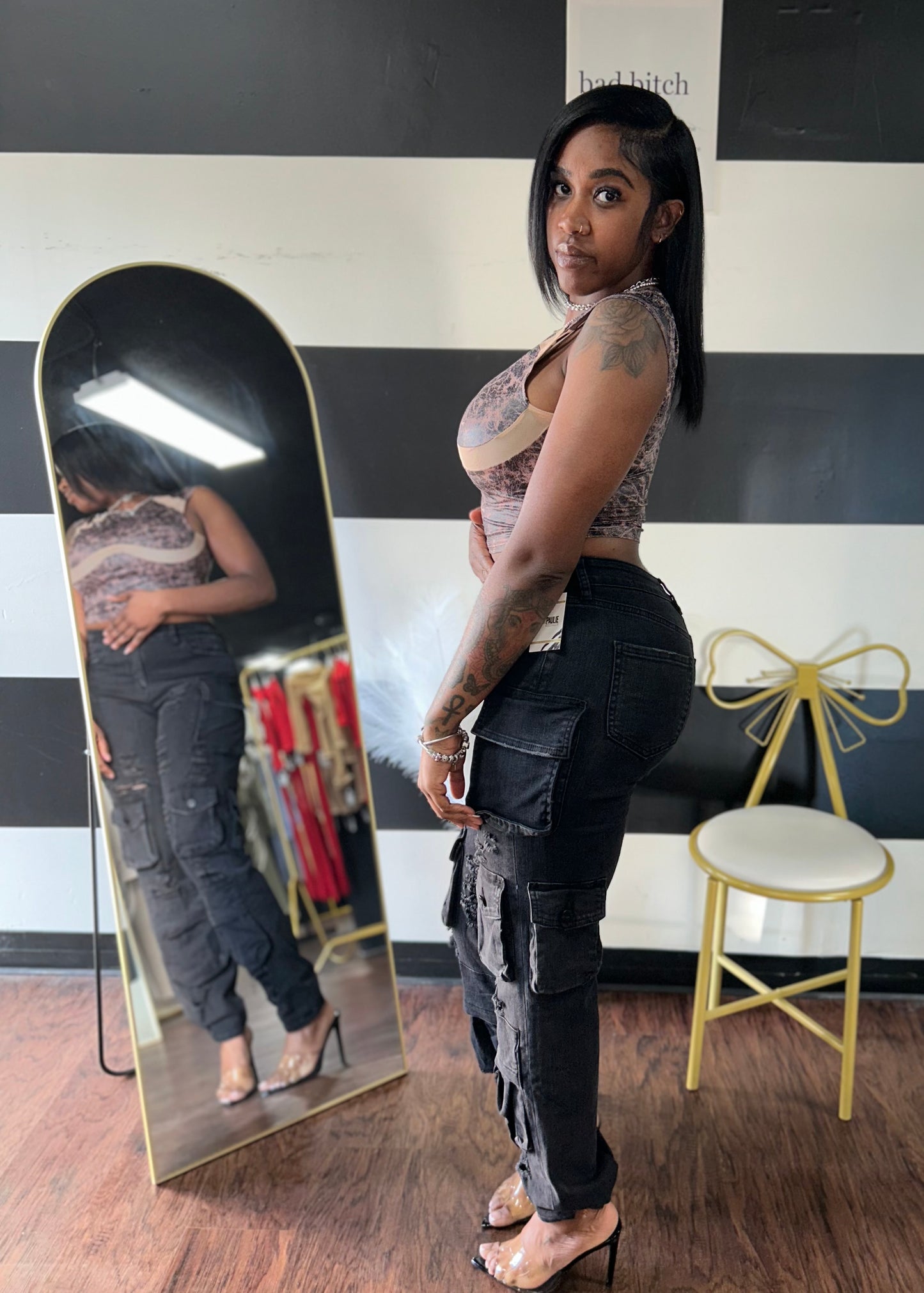 Jagged Cargo Jeans