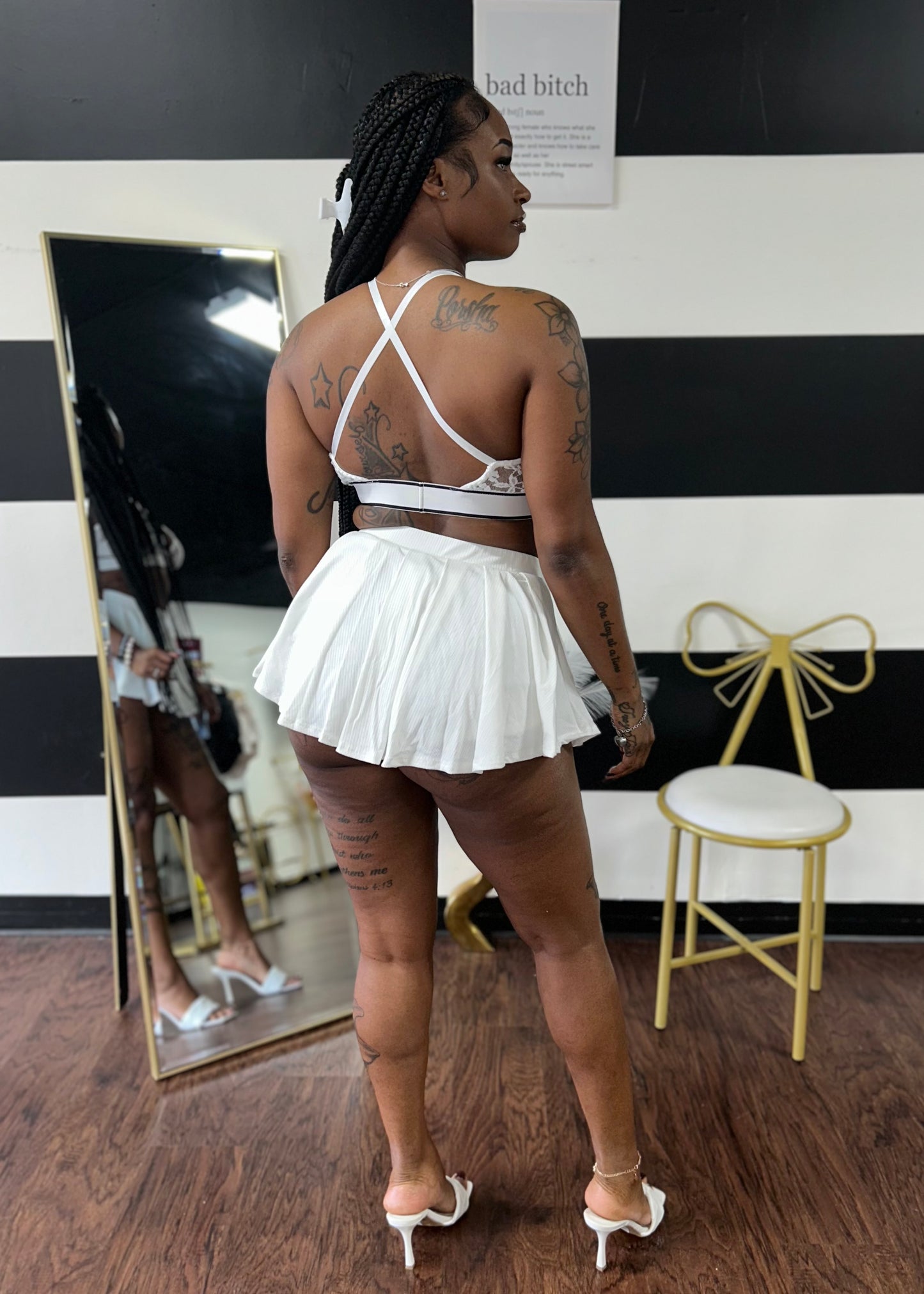 Taylor-Laced Skort Set