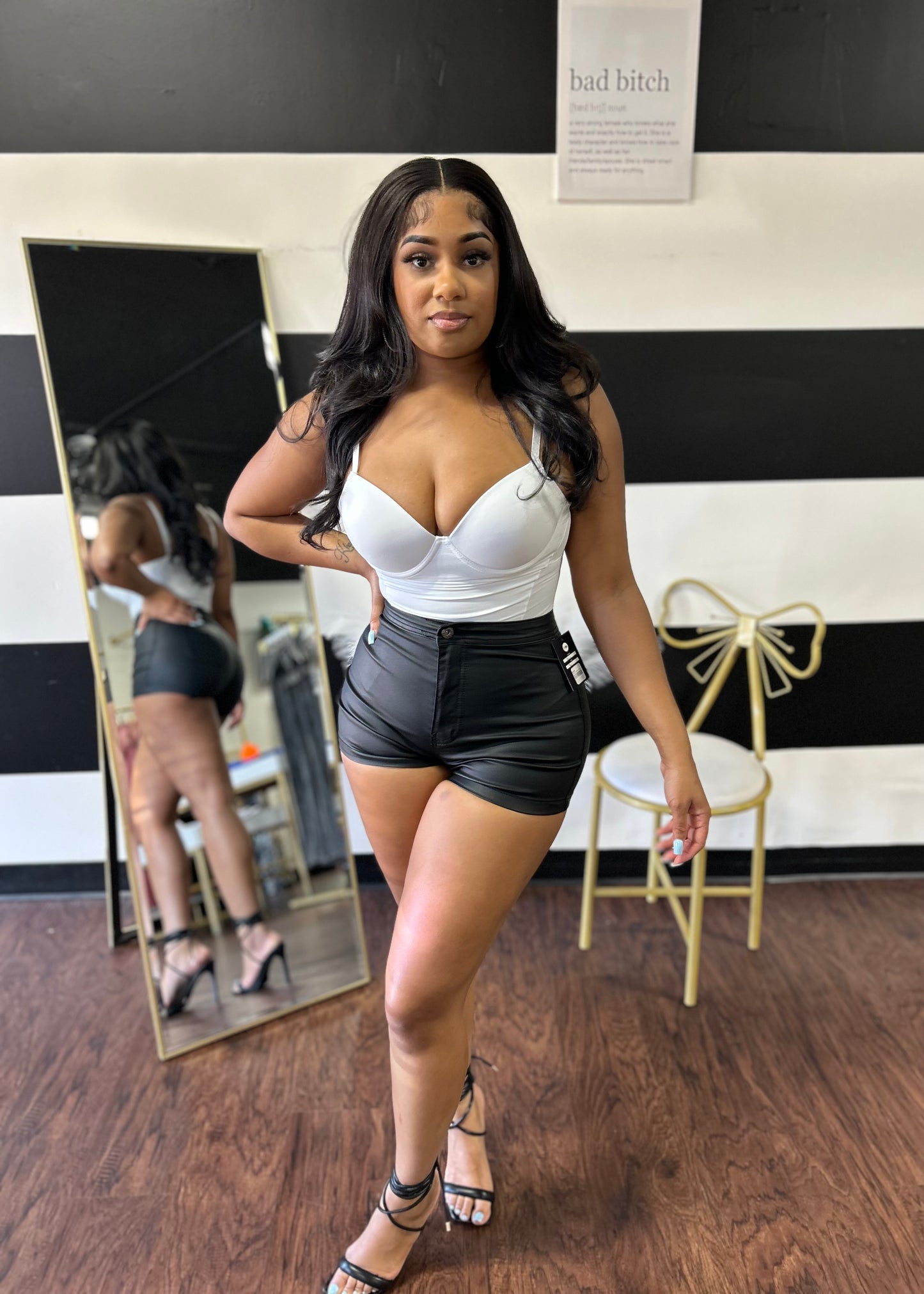 Disco Leather Shorts