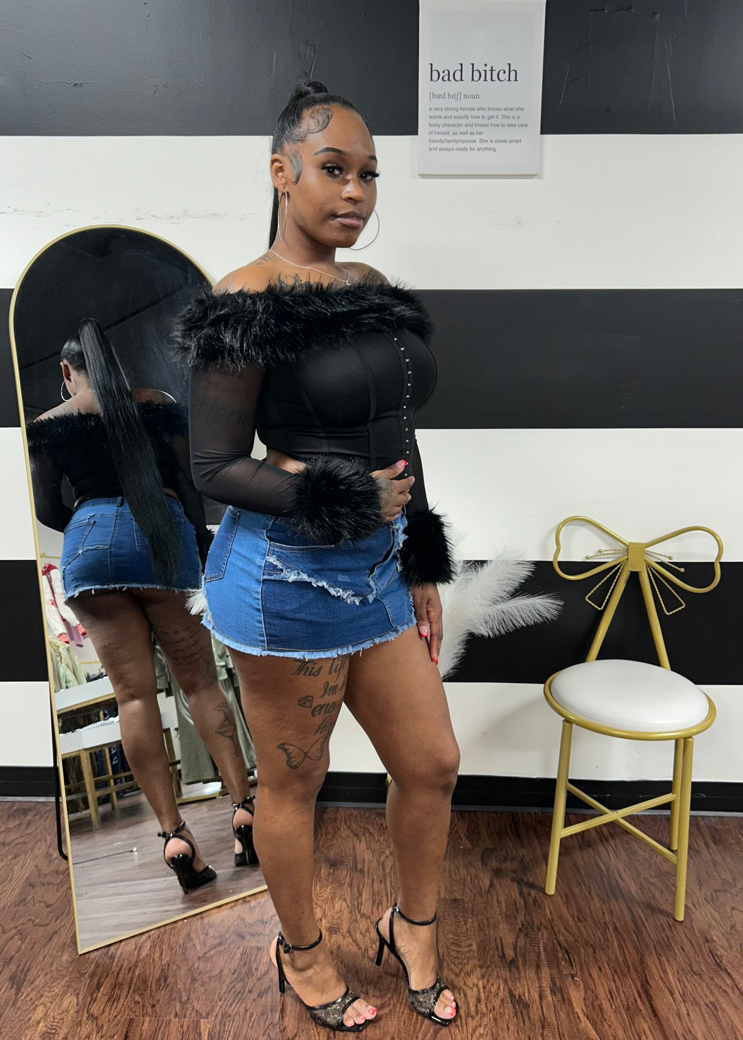 Fur Corset