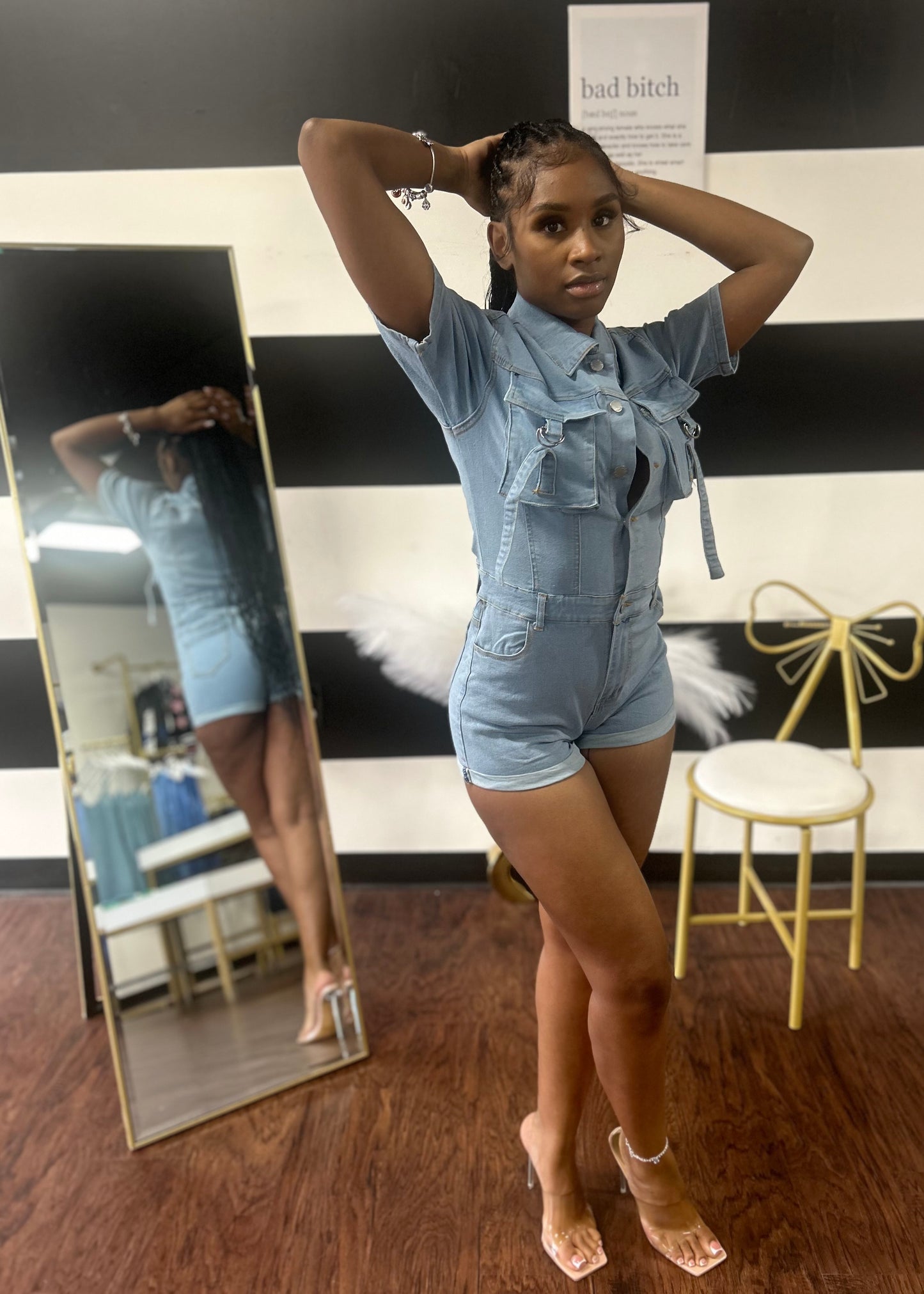 Danni Denim Romper