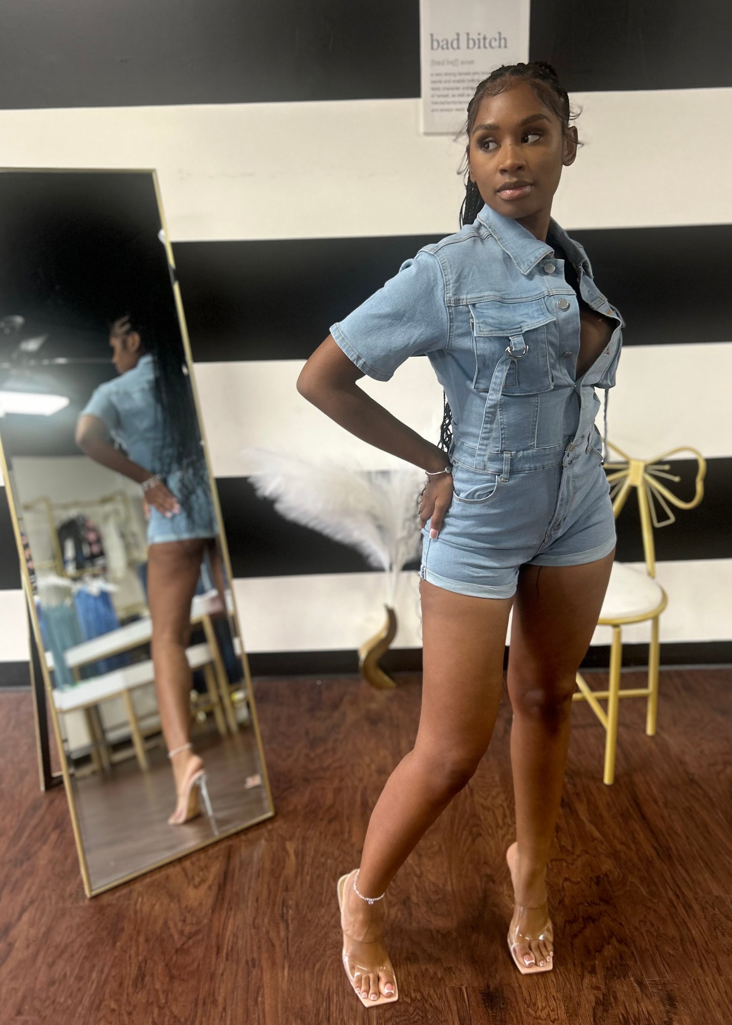 Danni Denim Romper