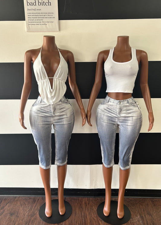 Fauxy Capri Pants