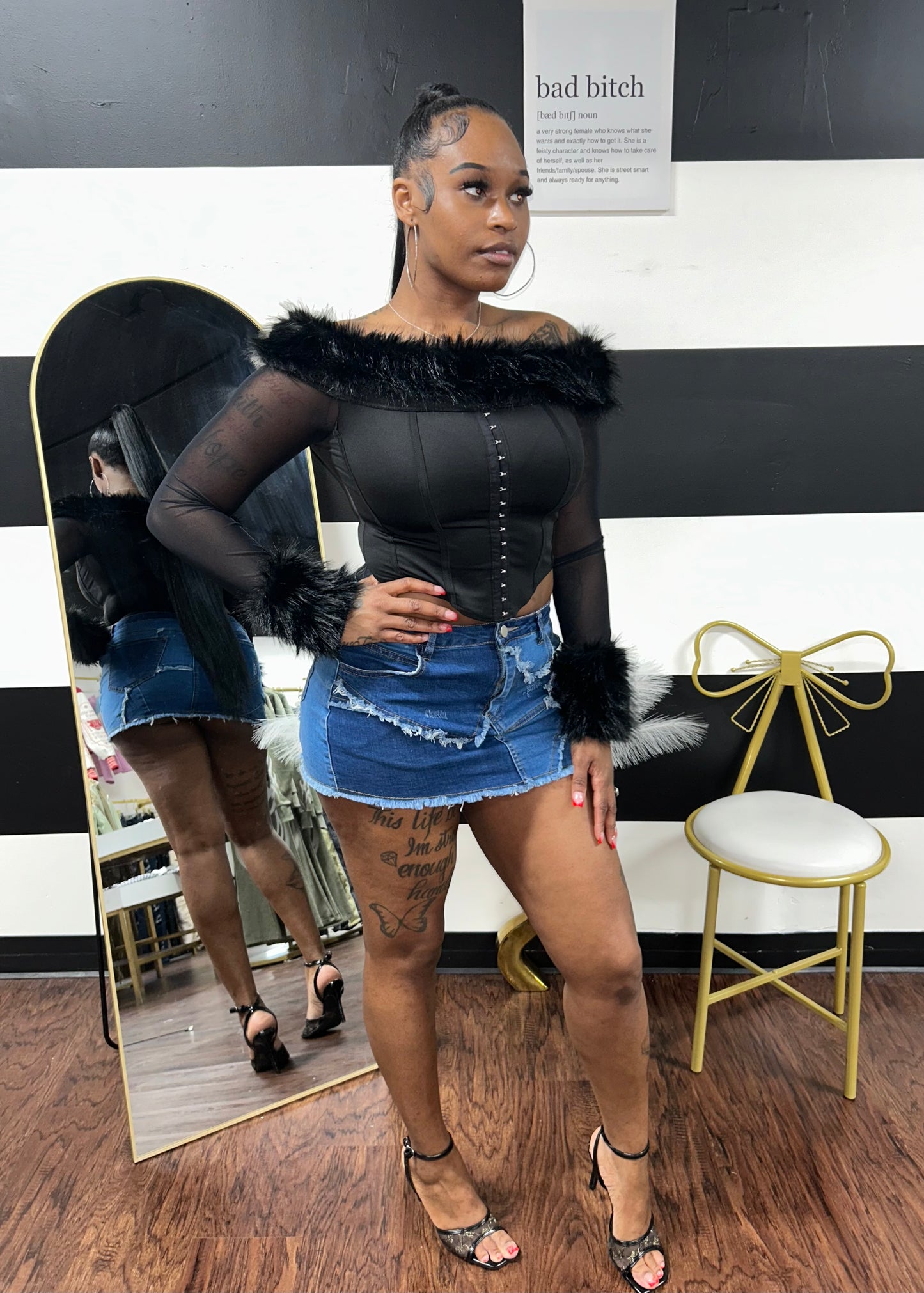 Fur Corset